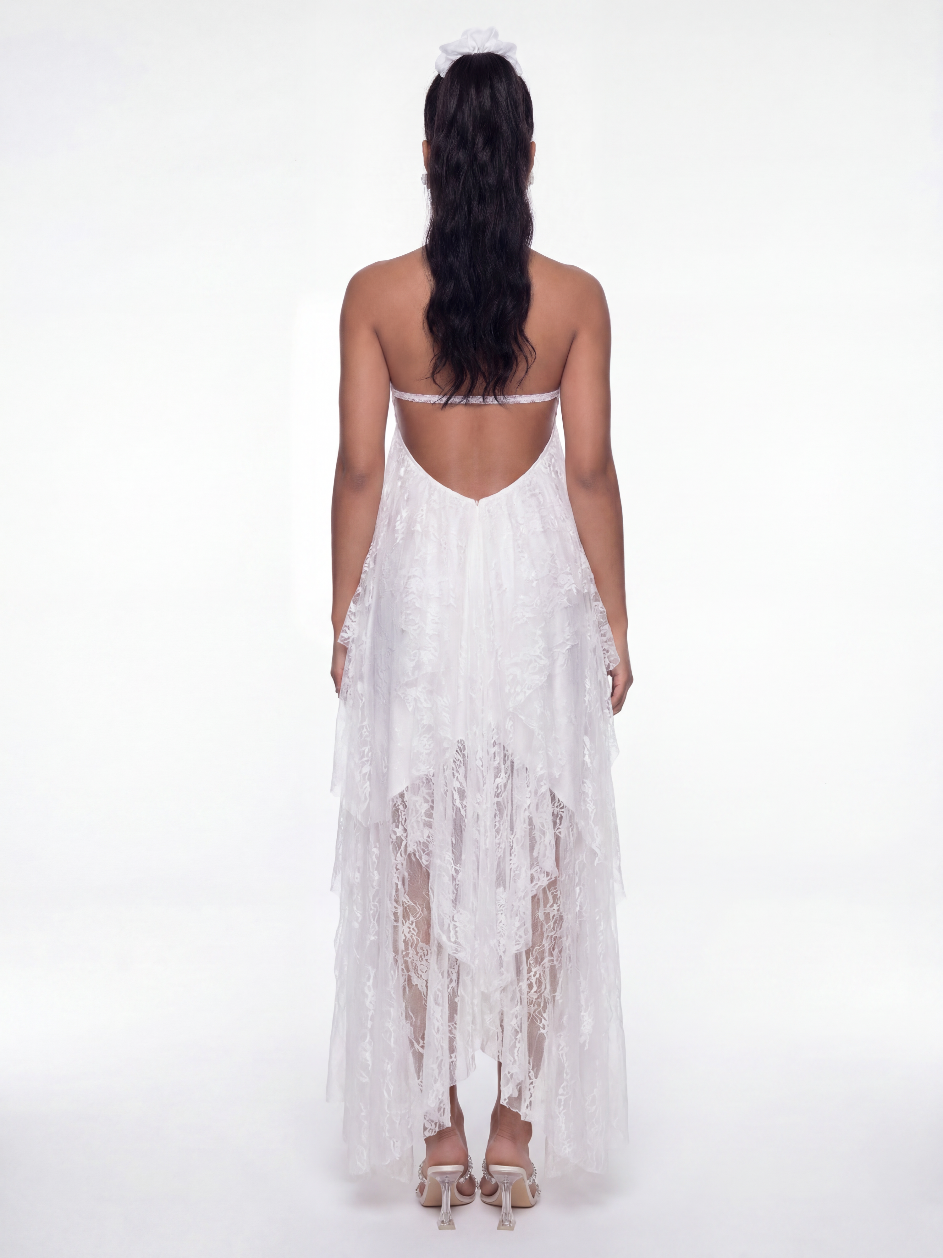 Aurora Halter White Dress