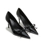 Audrina Bow Heels (Black)