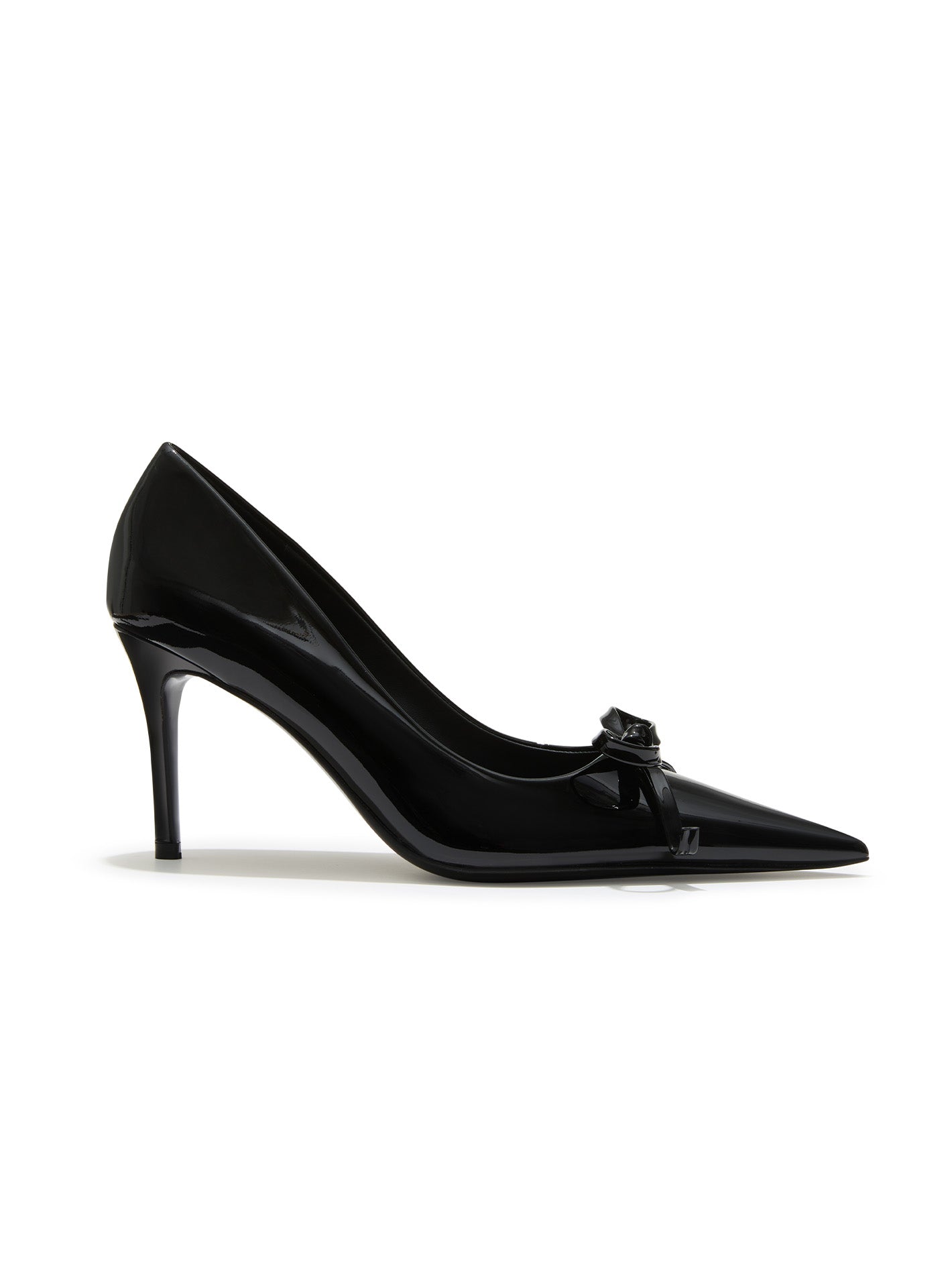 Audrina Bow Heels (Black)