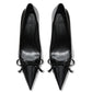 Audrina Bow Heels (Black)