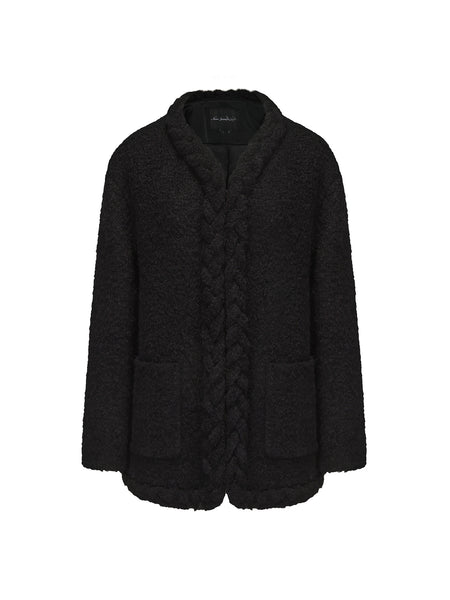 Talia Coat: Black Coat for Brunch | Nana Jacqueline