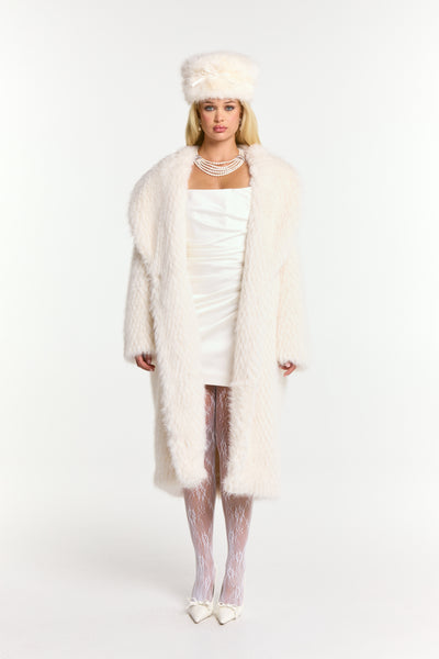 Marisa Fur Coat (White) – Nana Jacqueline