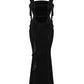 Caroline Velvet Dress (Black)