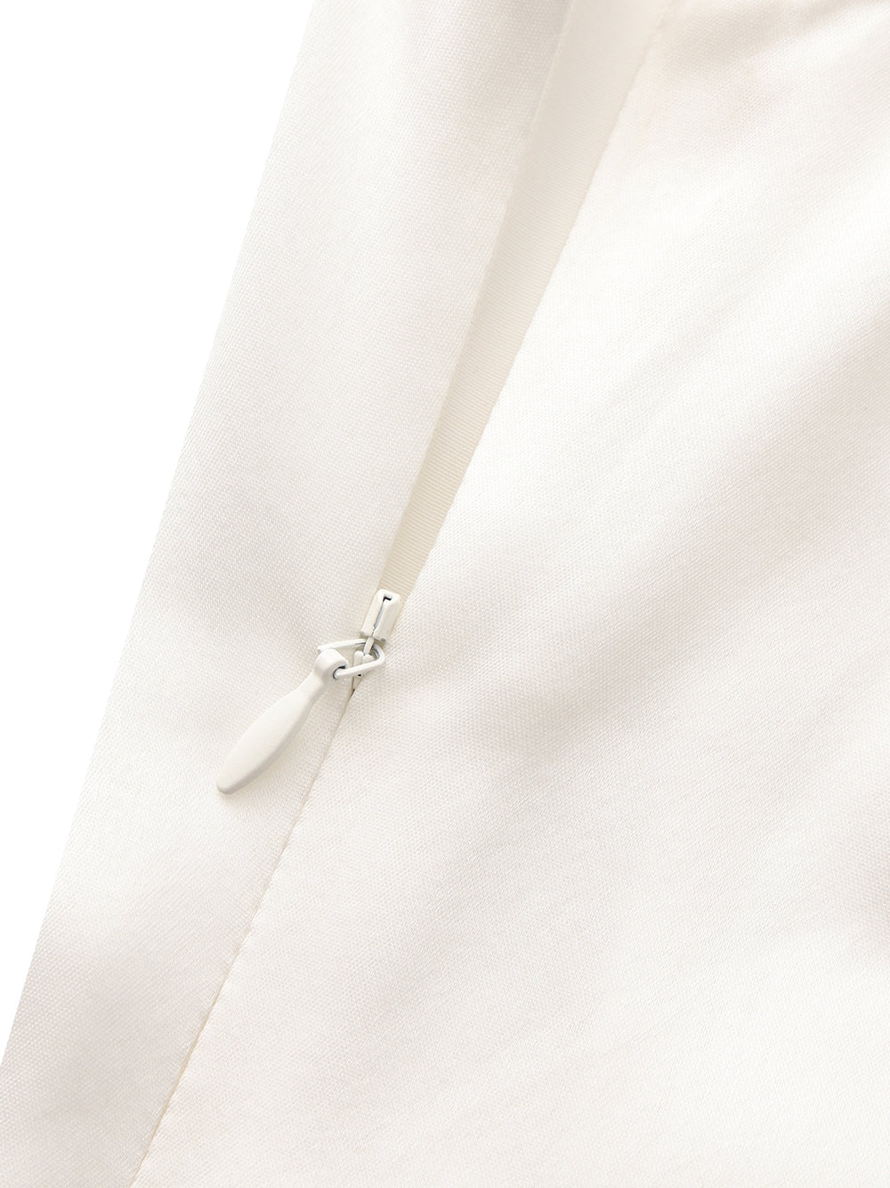 Lila Satin Mini Dress (White)