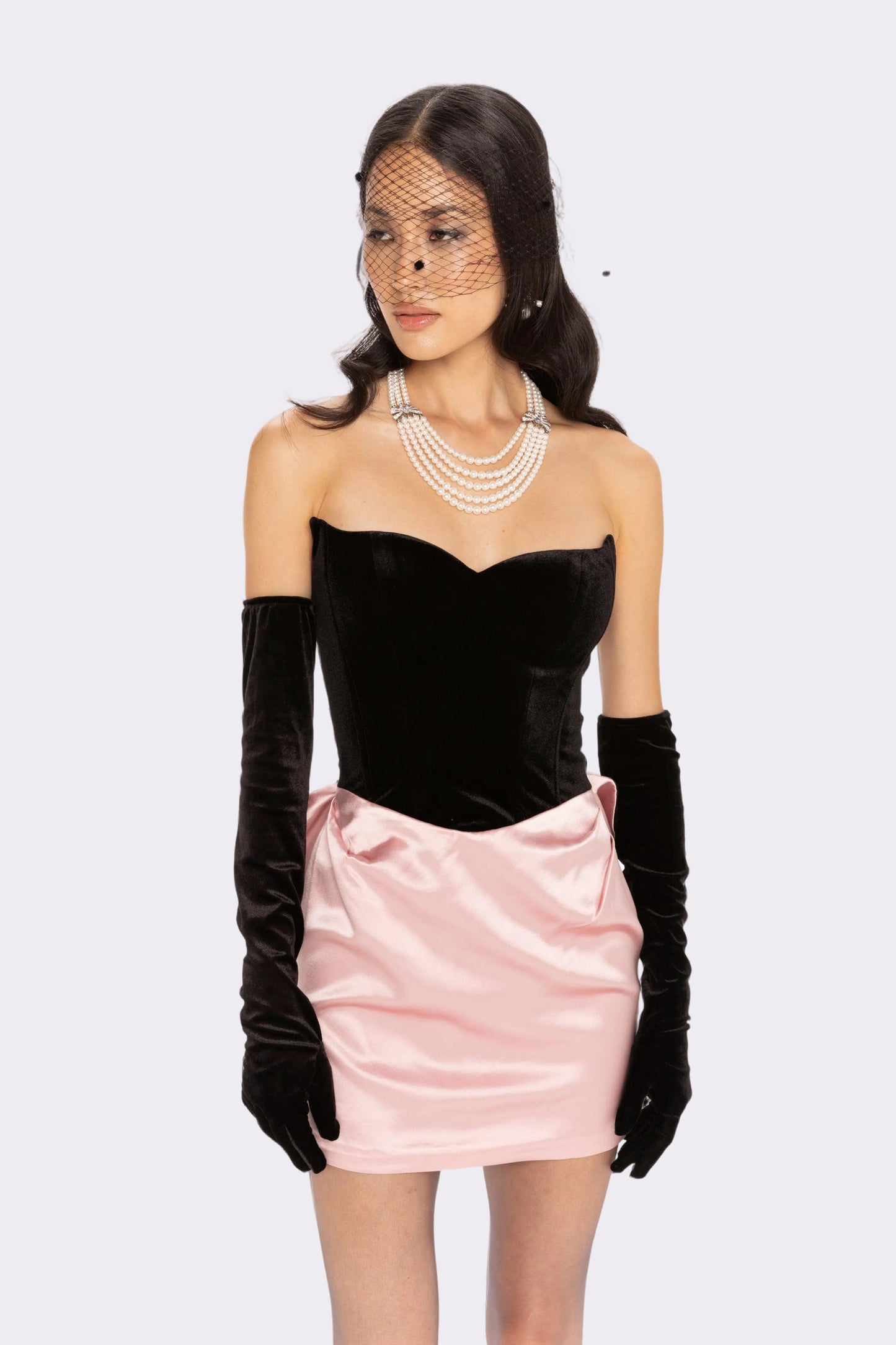 Amelia Bow Mini Dress