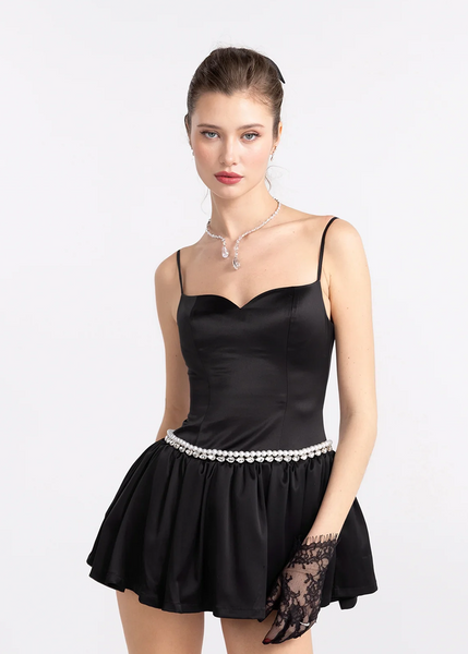 pearl mini dress Born To Shine Rhinestone Southern Alternative and so much more! Luxury Pearl mini wedding dress.