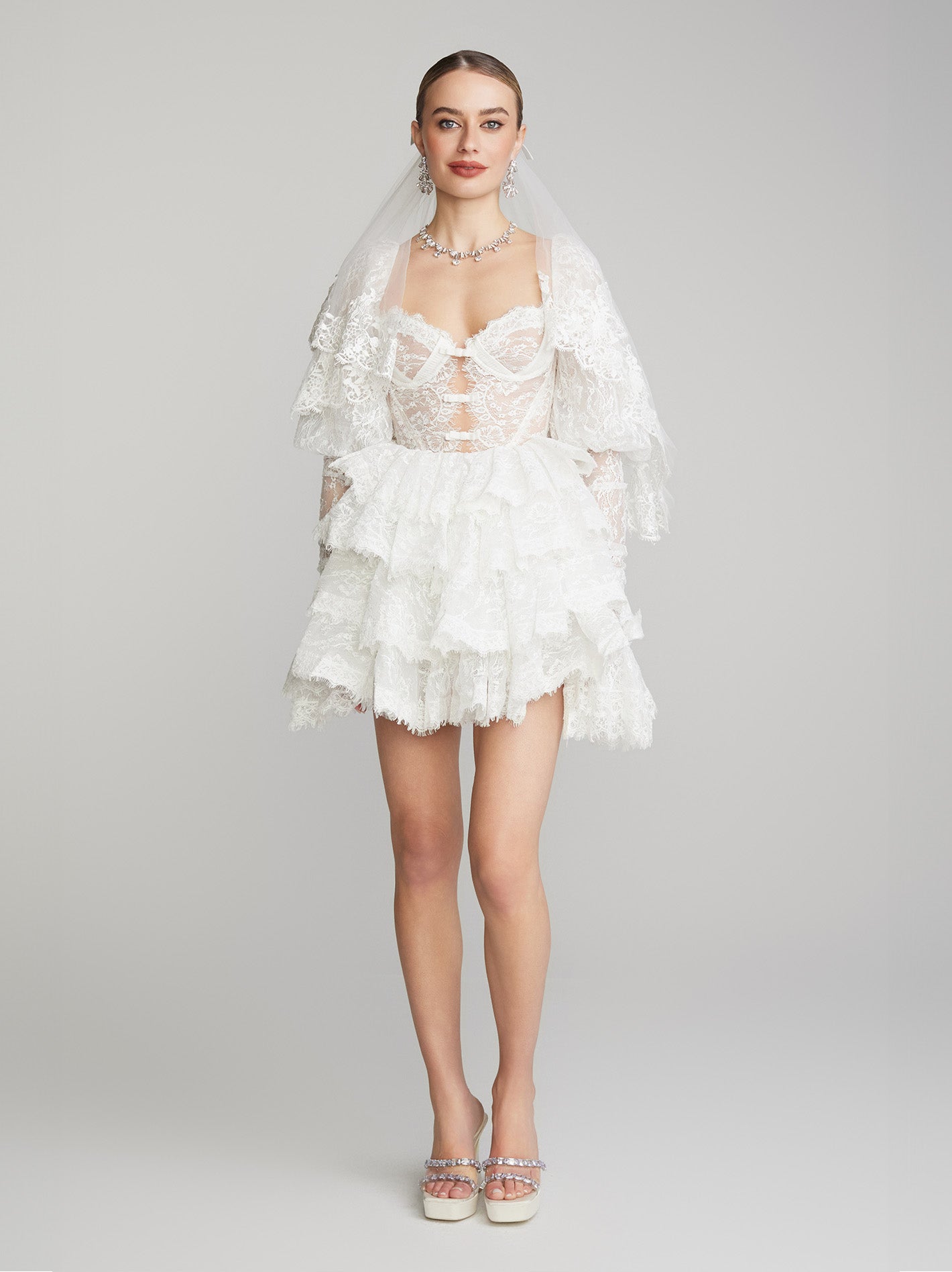 Penelope Lace Dress (White)