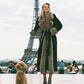 Adriana Faux Fur Coat (Black & Brown)
