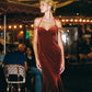 Althea Velvet Maxi Dress (Red)