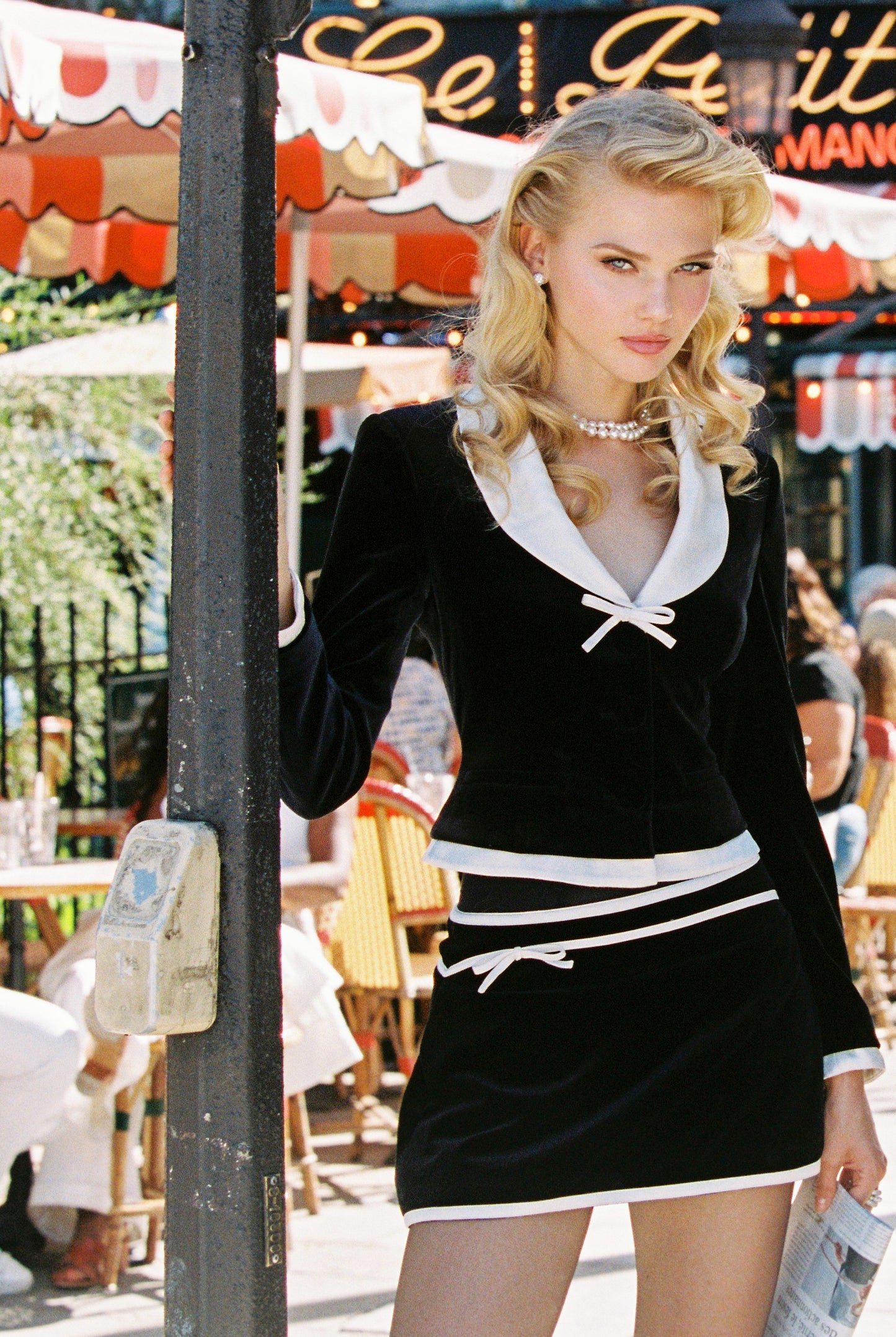 Victoria Velvet Mini Skirt