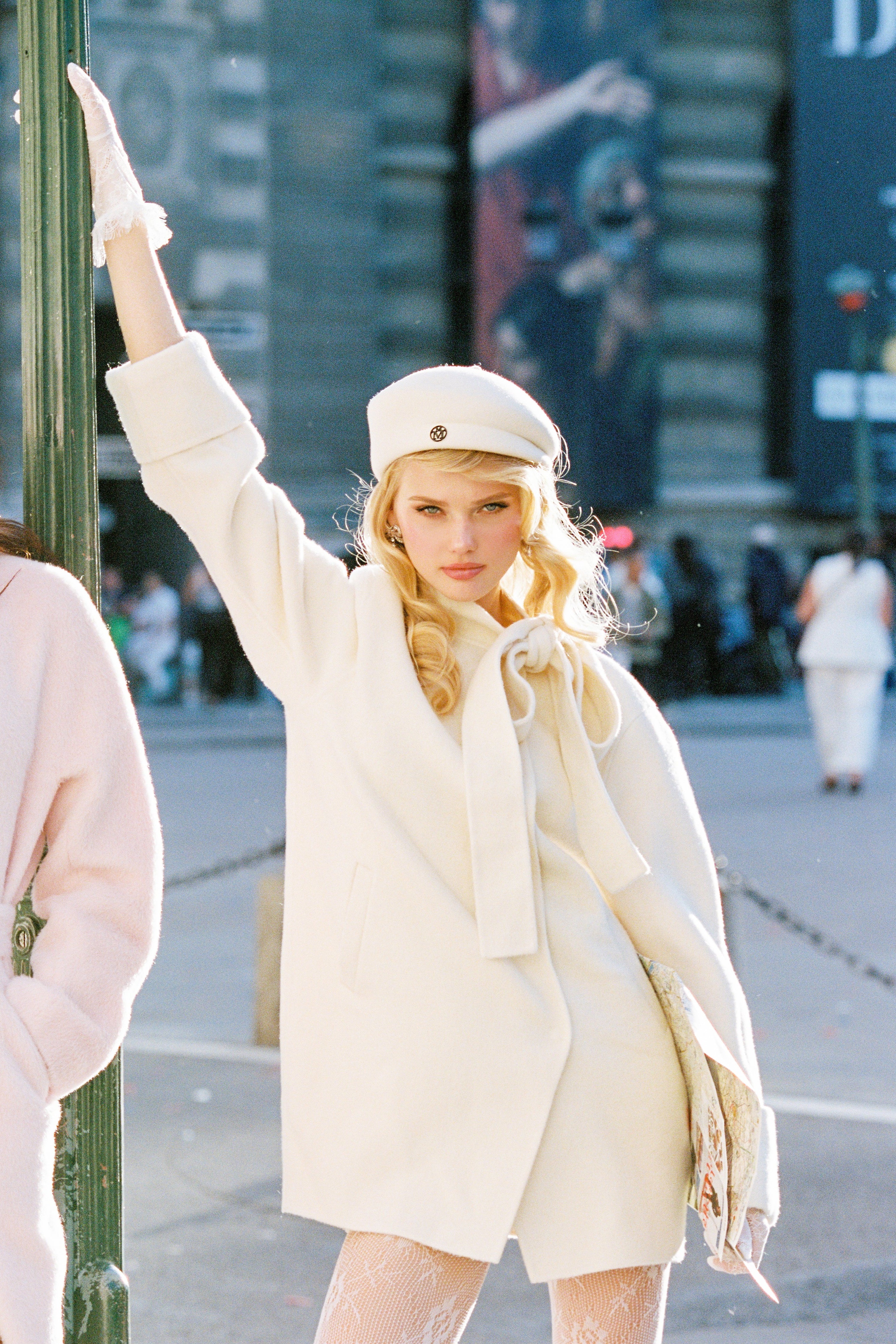 Juliette Cocoon Coat (White) | Luxury Short Coat | Feminine