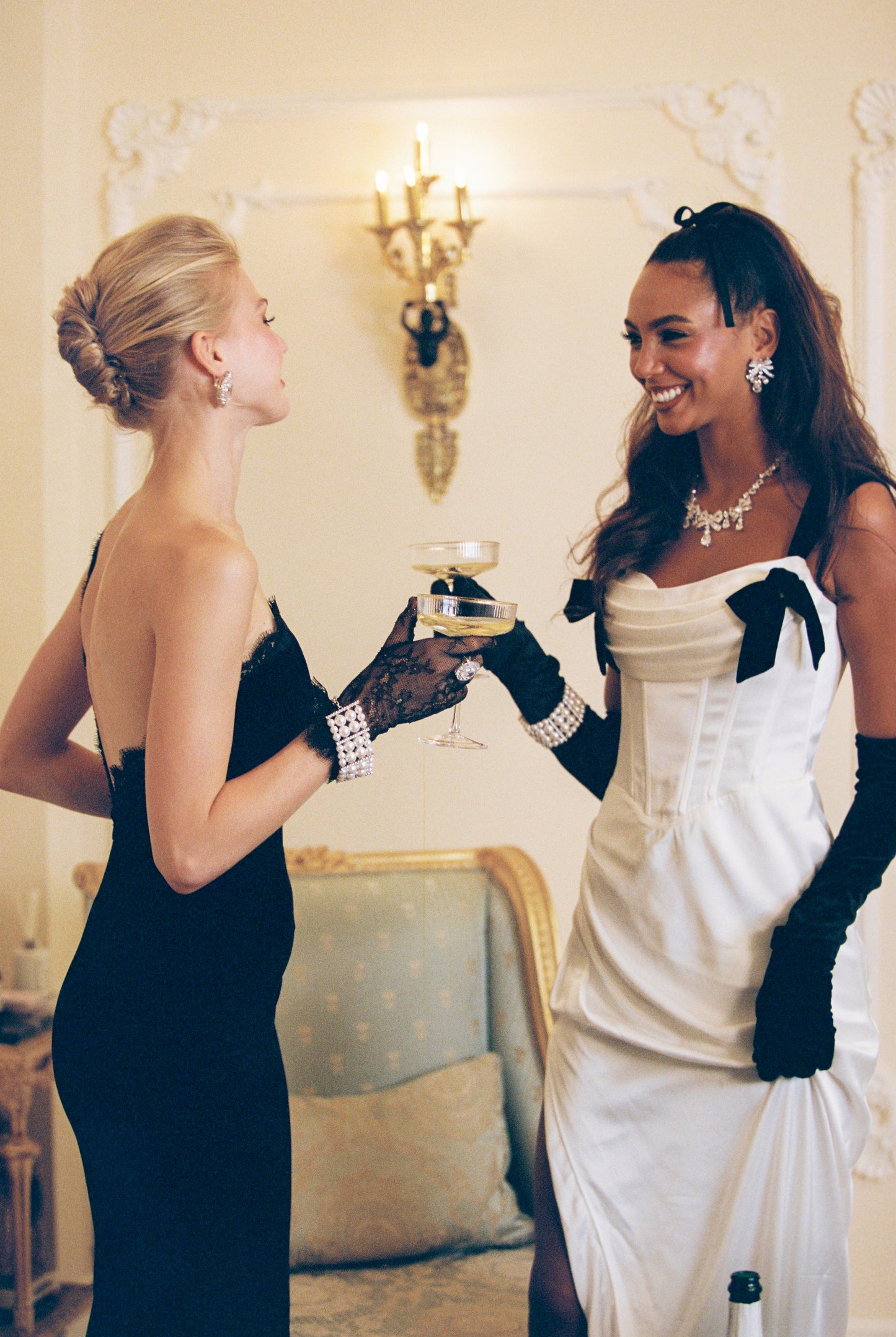 Grace Bow Maxi Dress (White)