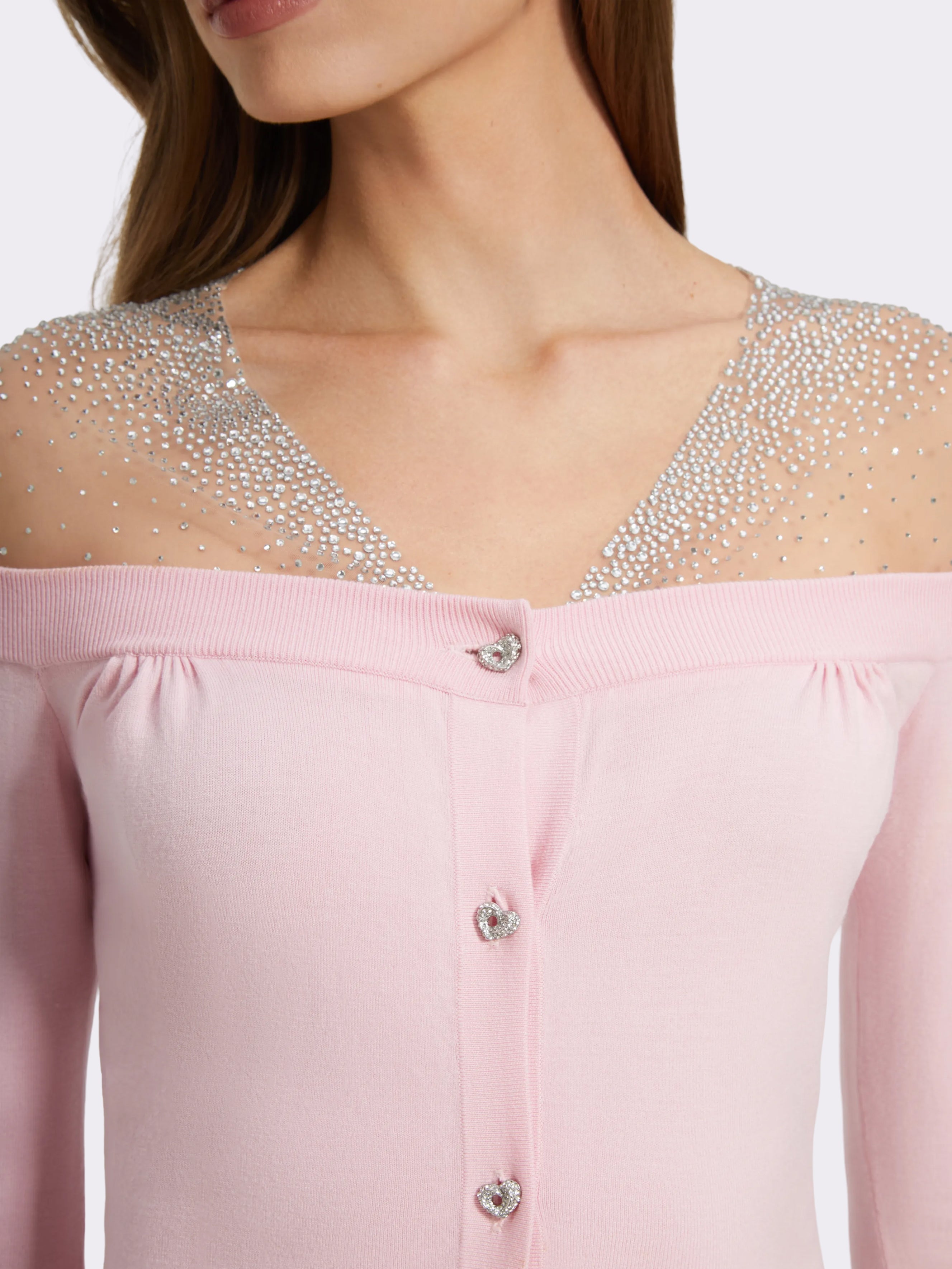 Leonie Off-Shoulder Pink Top