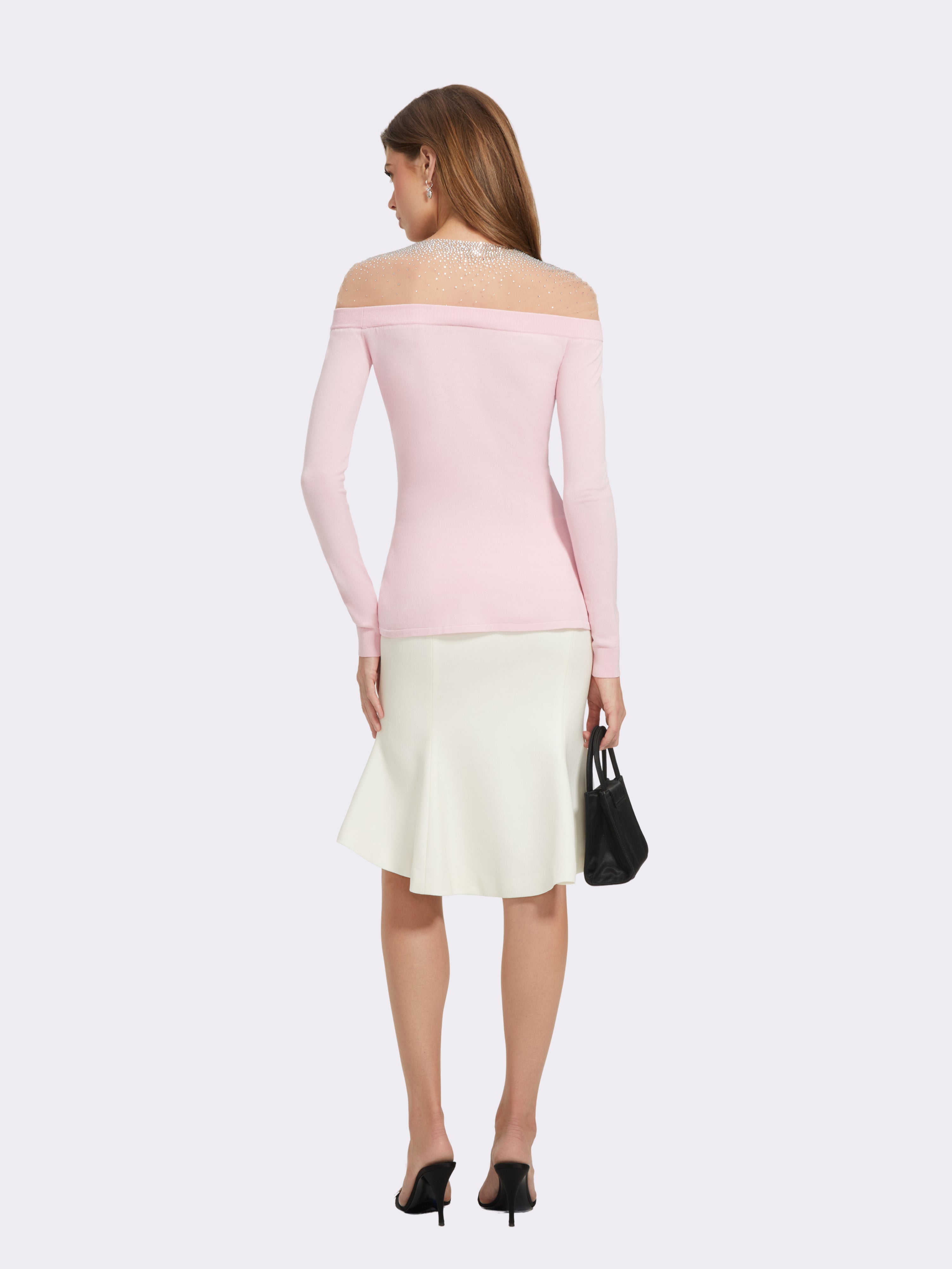 Leonie Off-Shoulder Pink Top