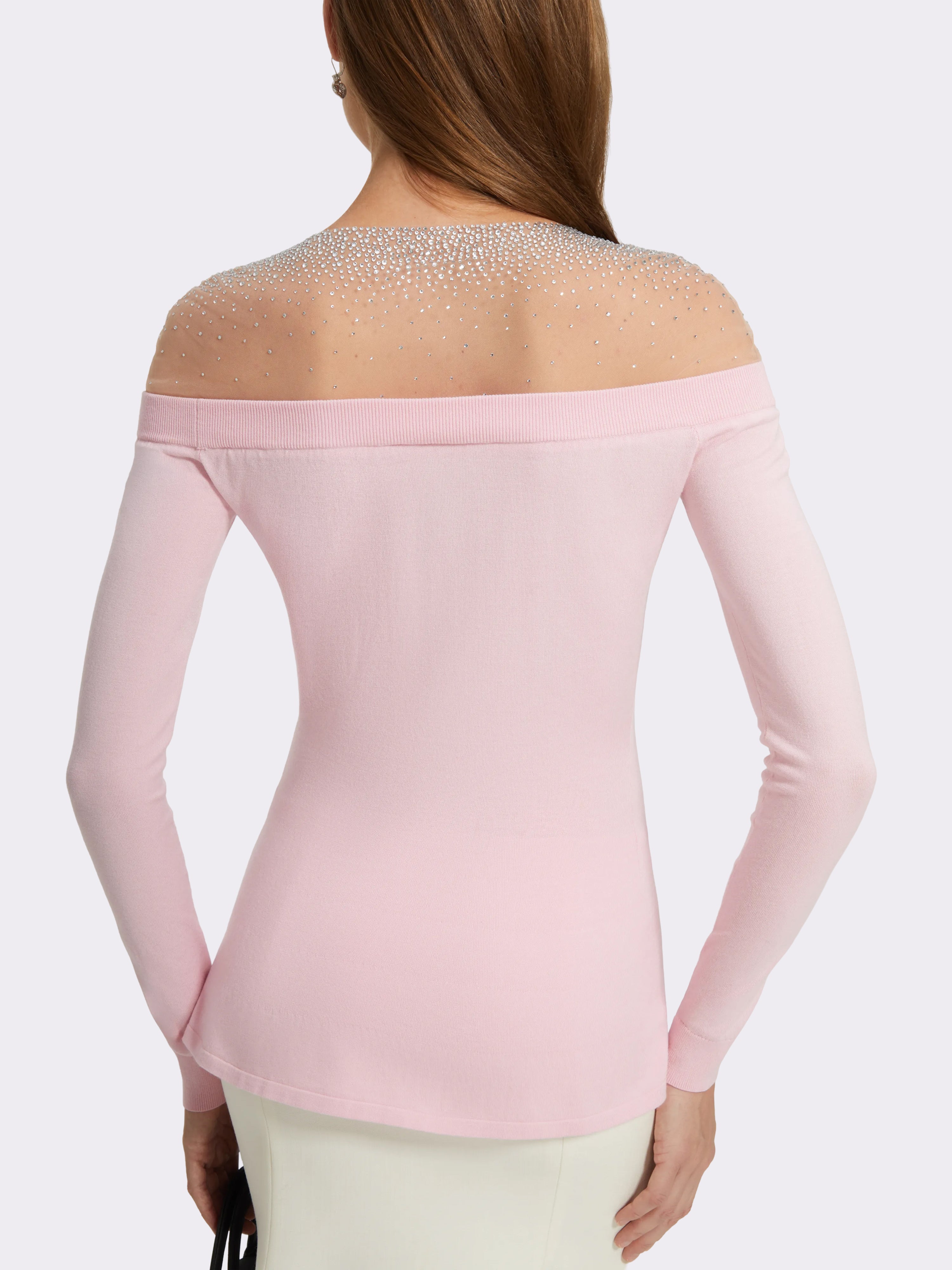 Leonie Off-Shoulder Pink Top