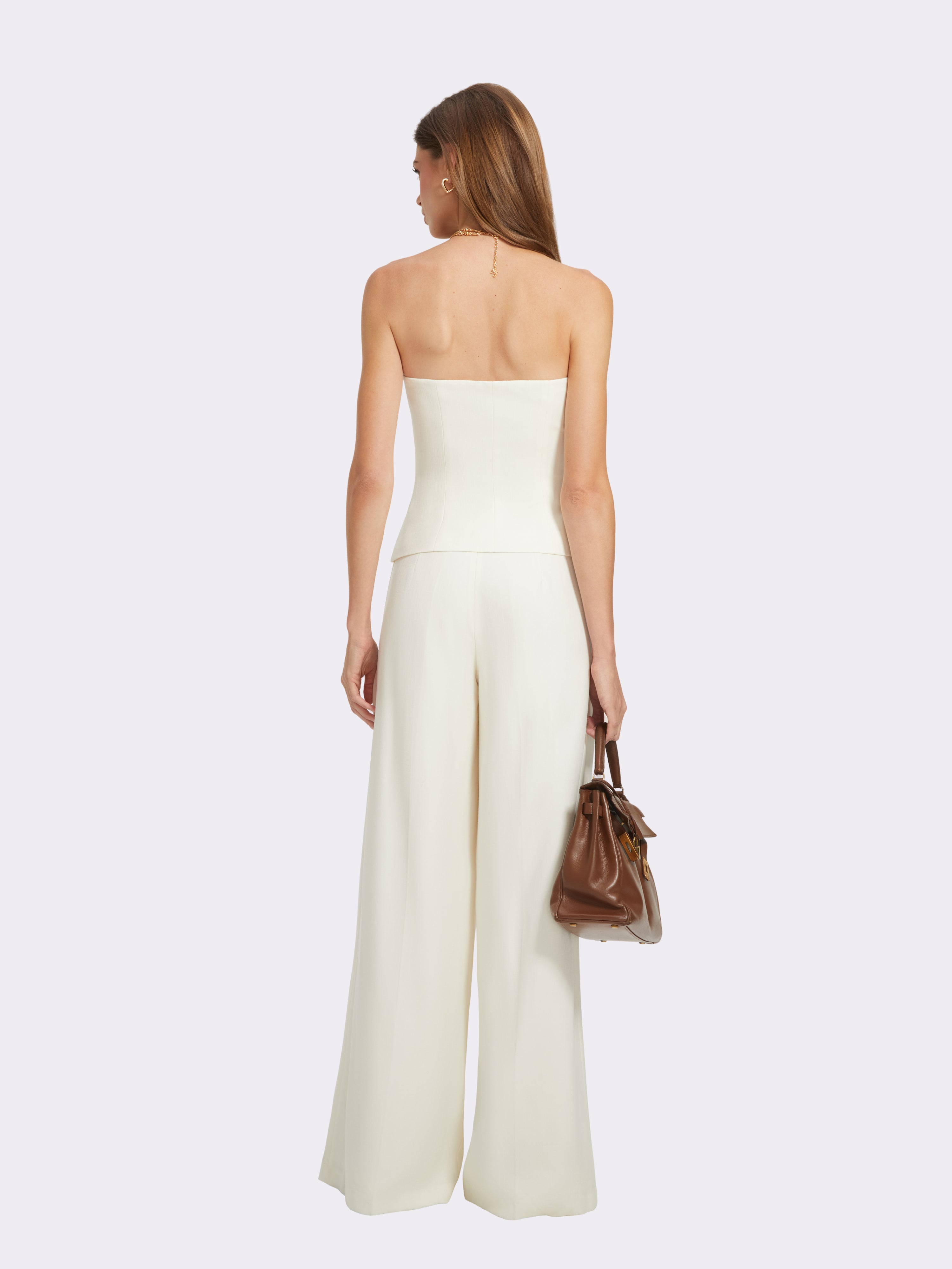 Minie Bandeau White Vest Top
