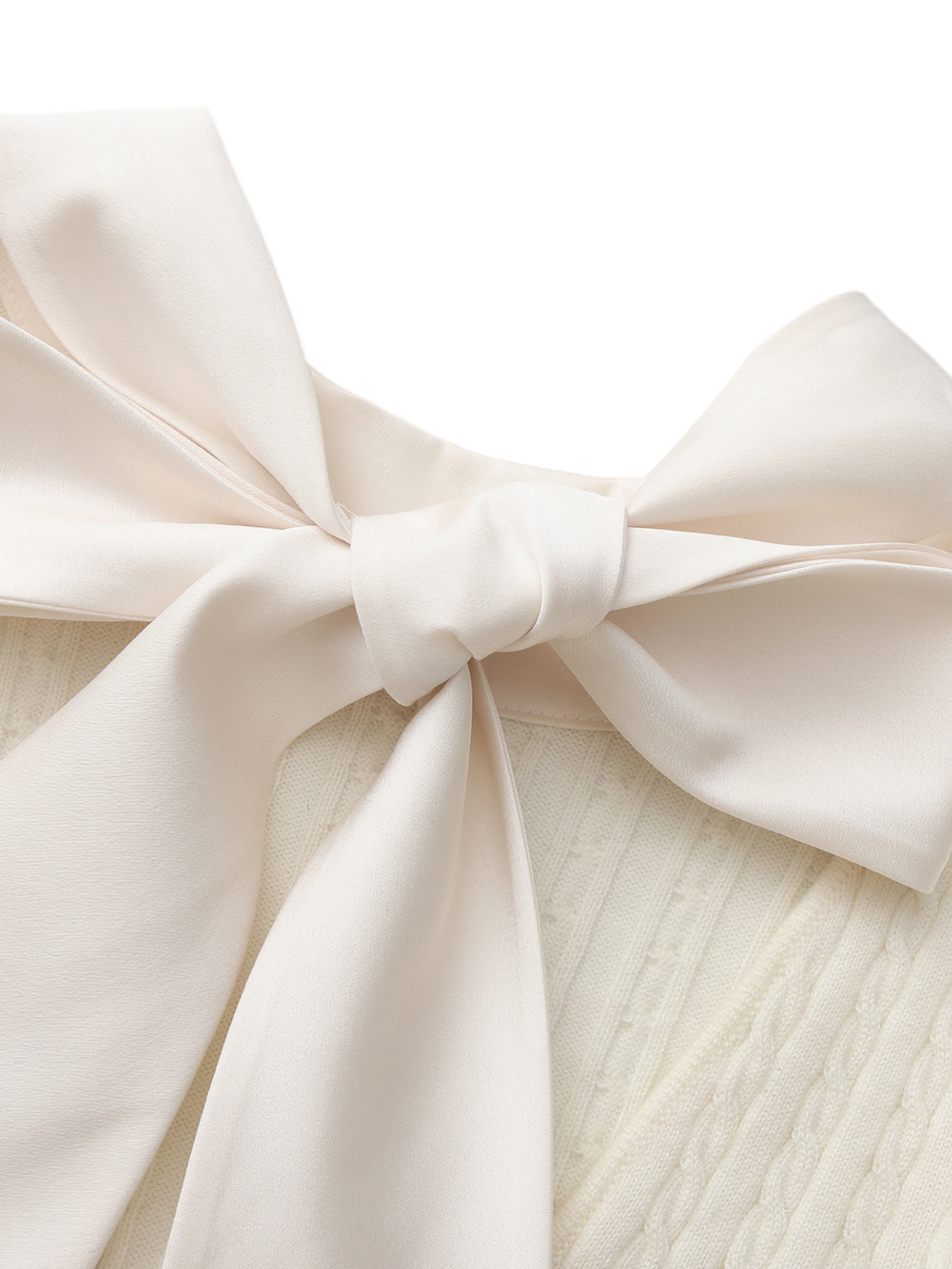 Perla Bow-Back White Dress