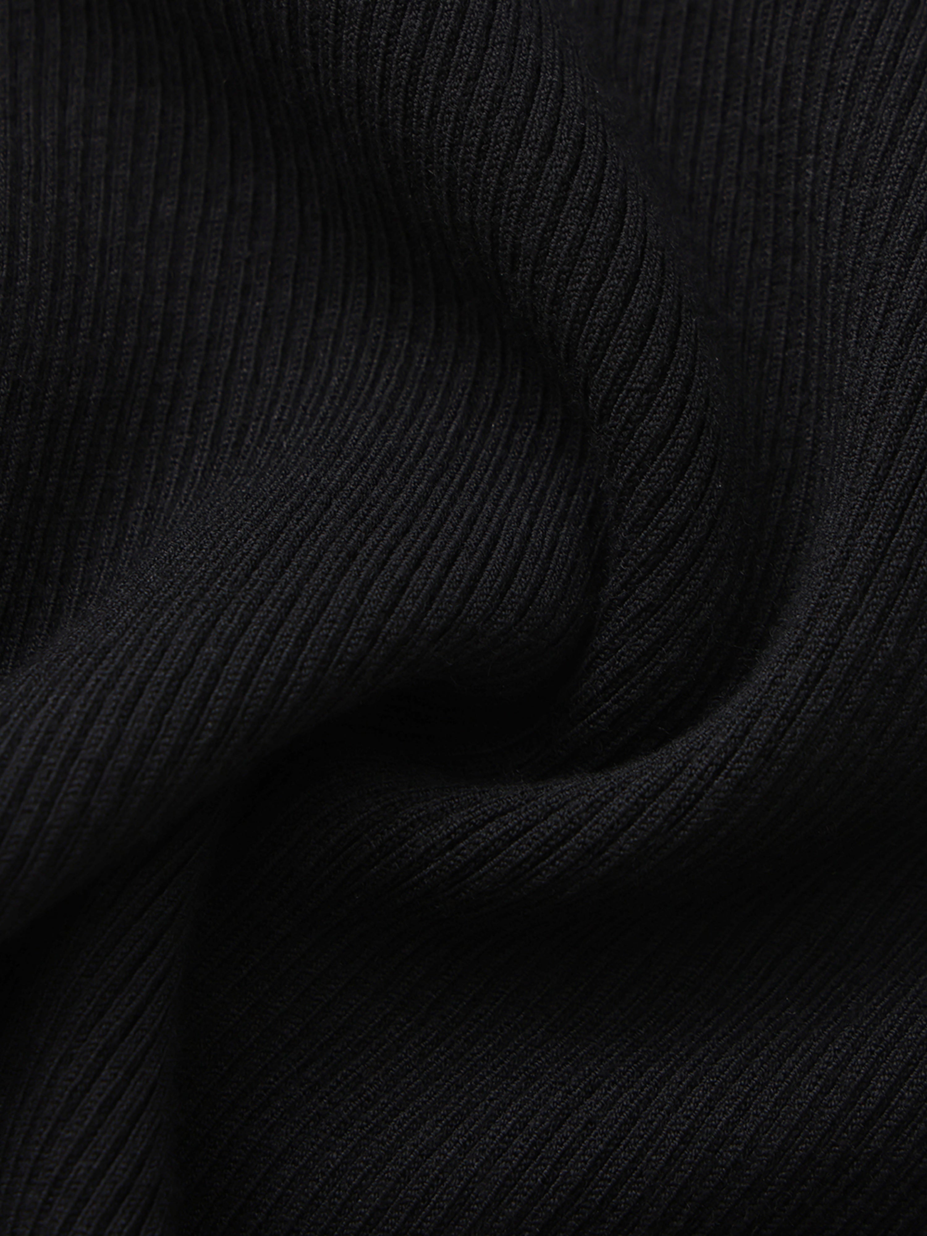 Effie Mock Neck Black Top