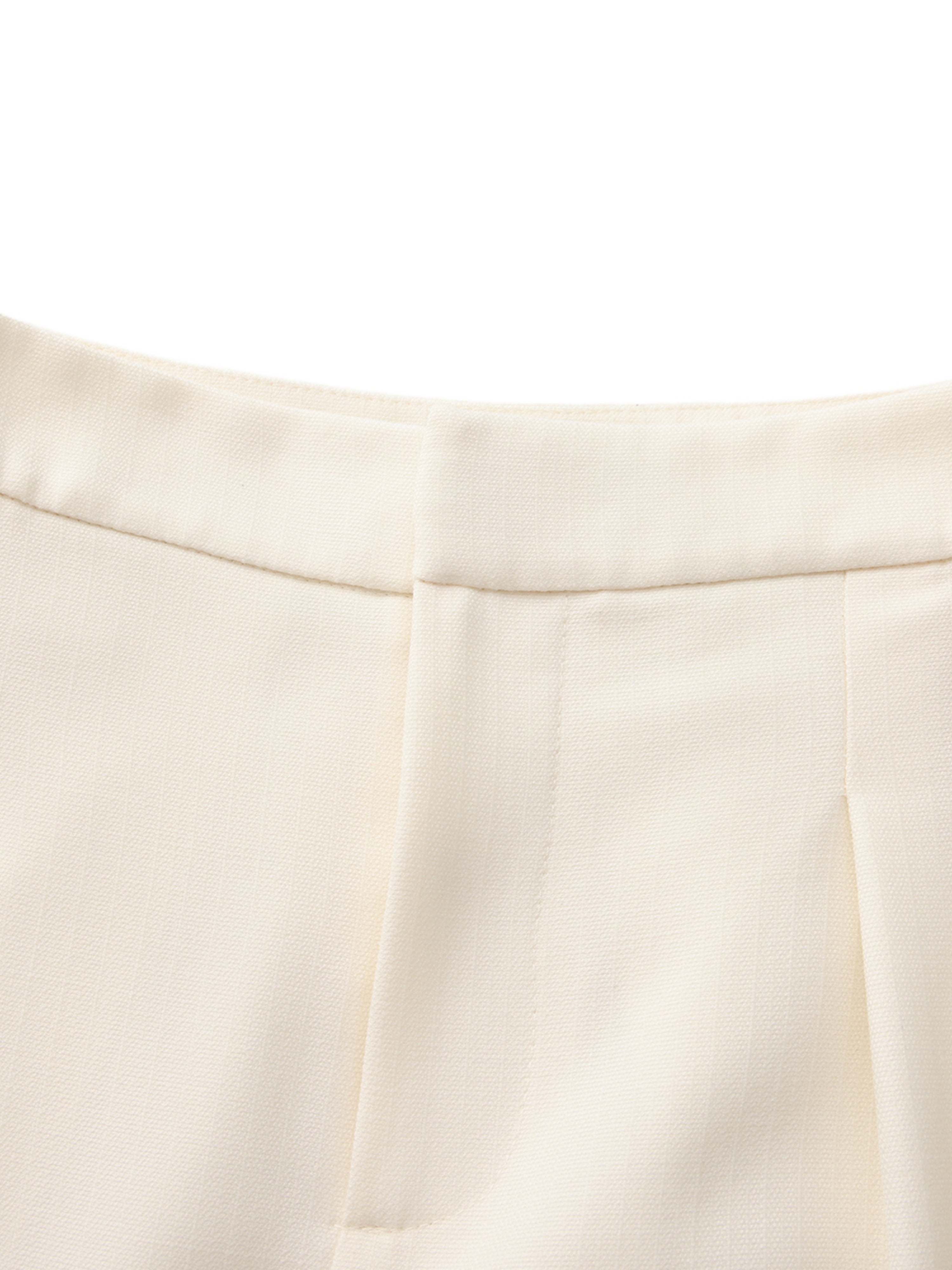 Minnie Pleated White Trousers