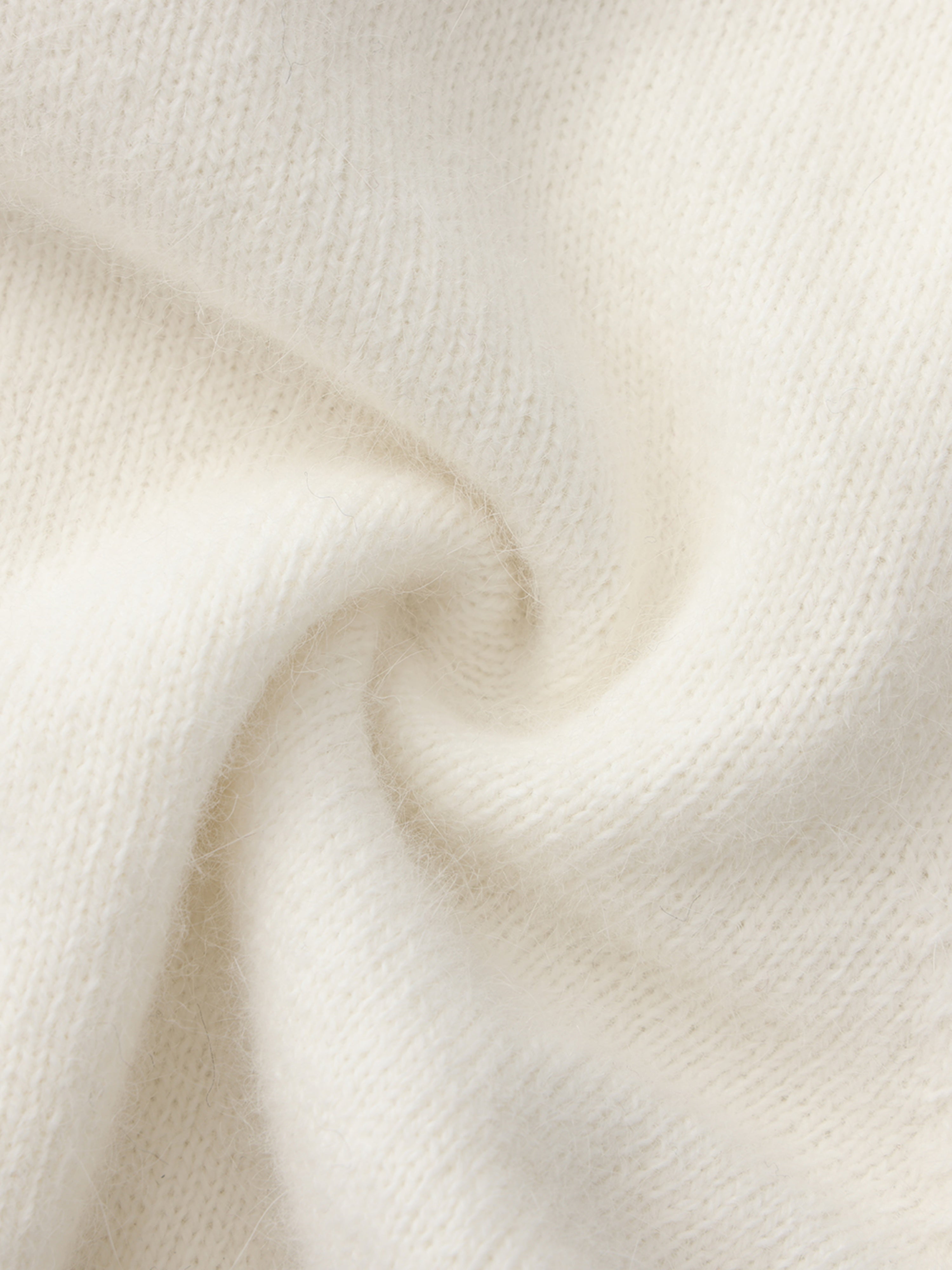 Loulou Bow-Collar White Cardigan