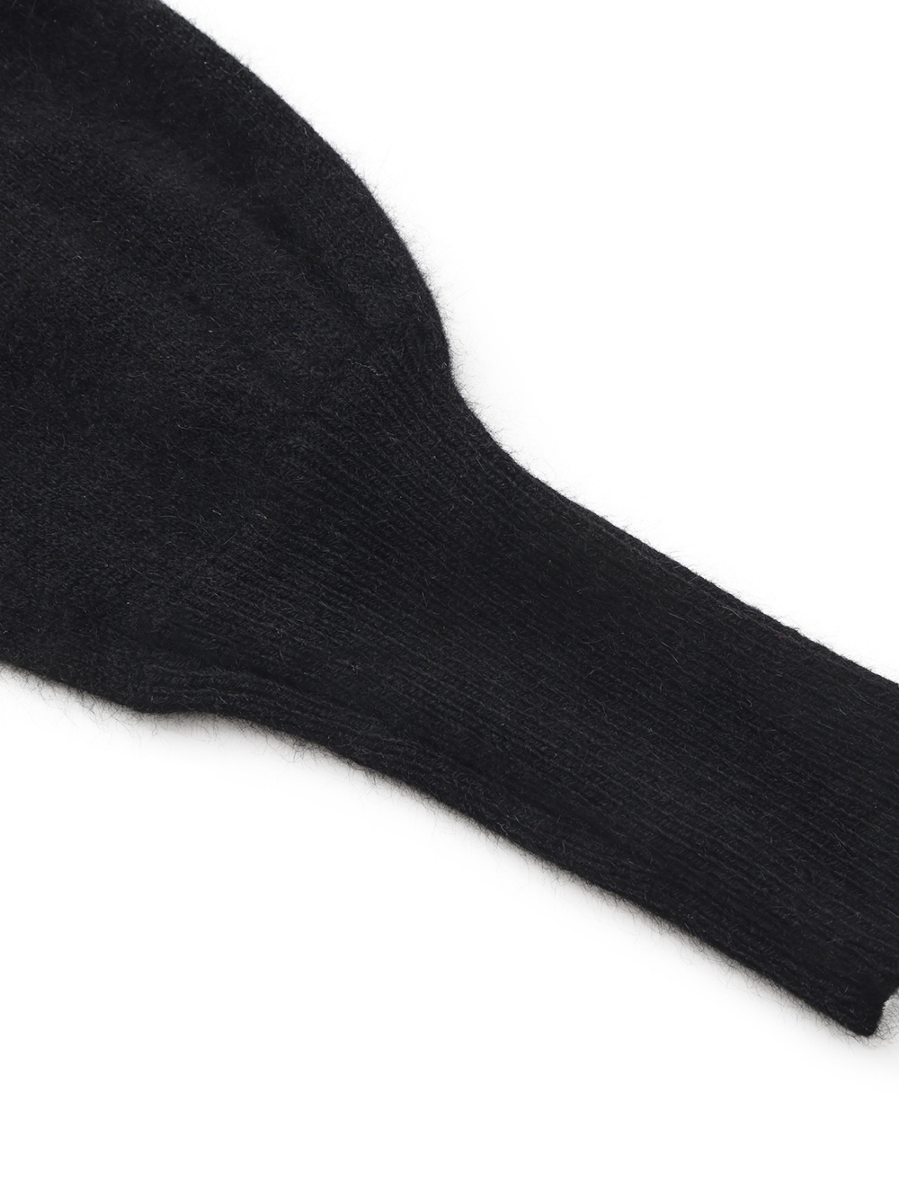 Bonnie Cinched Waist Black Knit Top