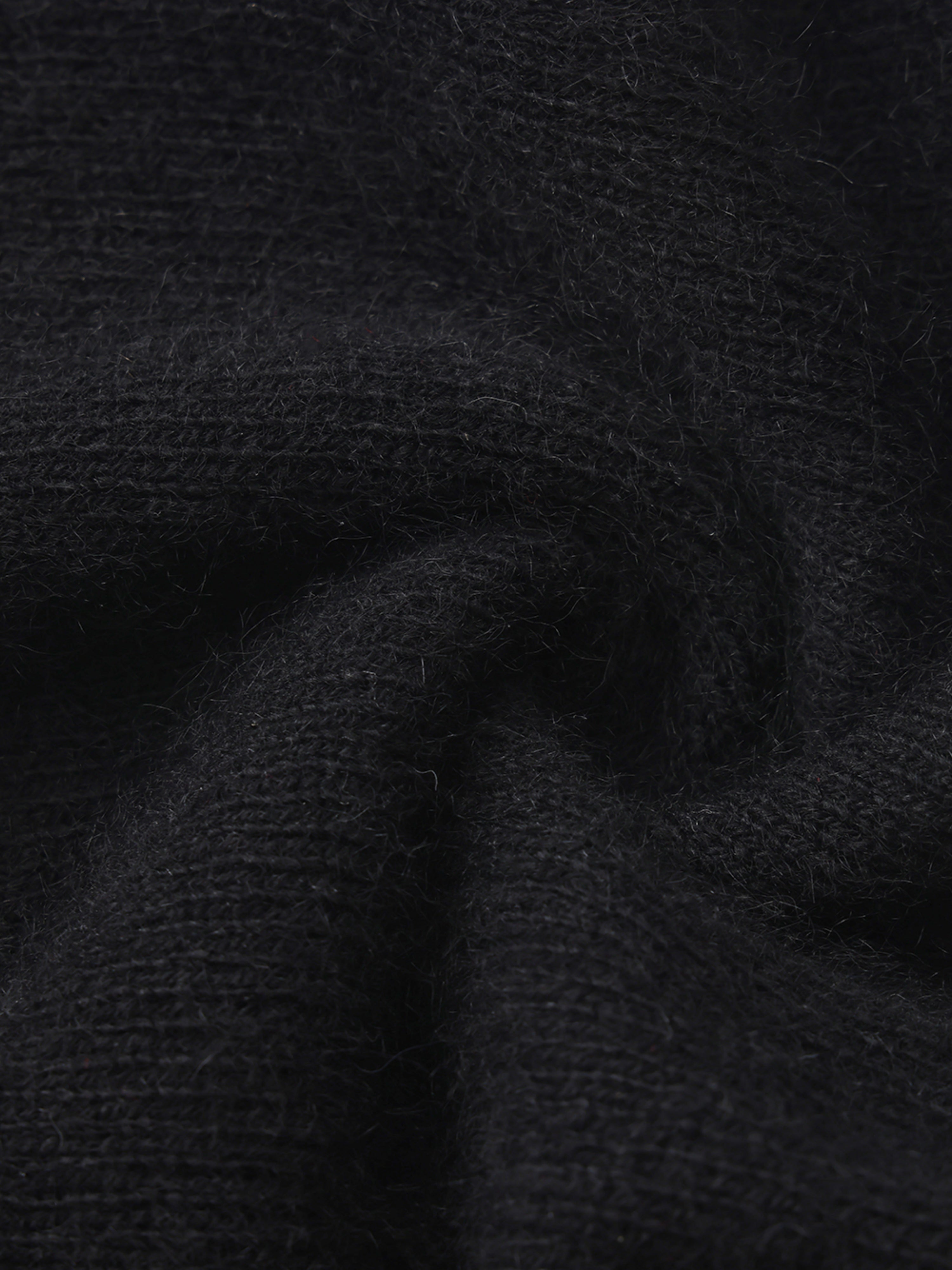 Bonnie Cinched Waist Black Knit Top