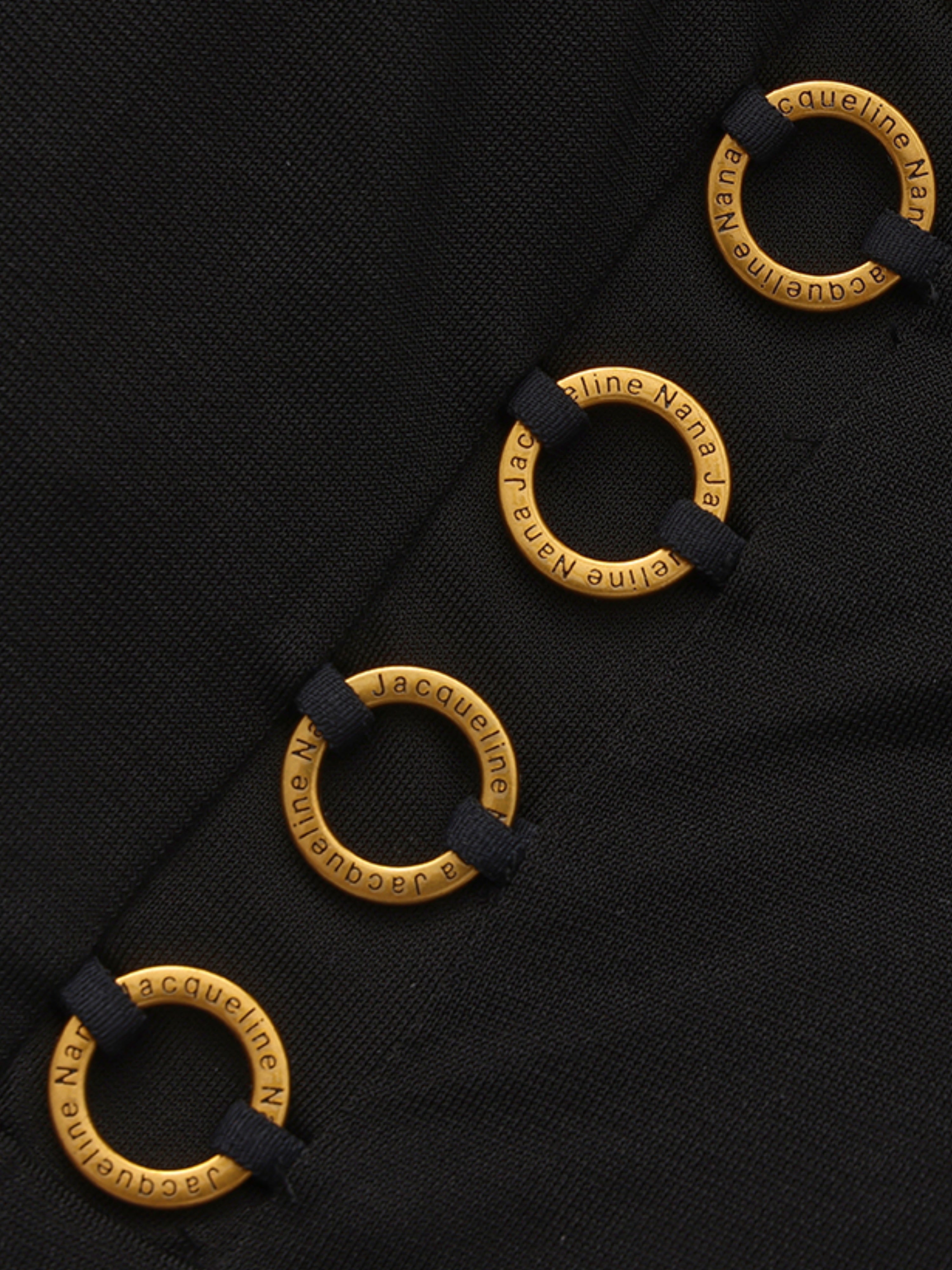 Marbella Metal Ring Black Dress | Nana Jacqueline