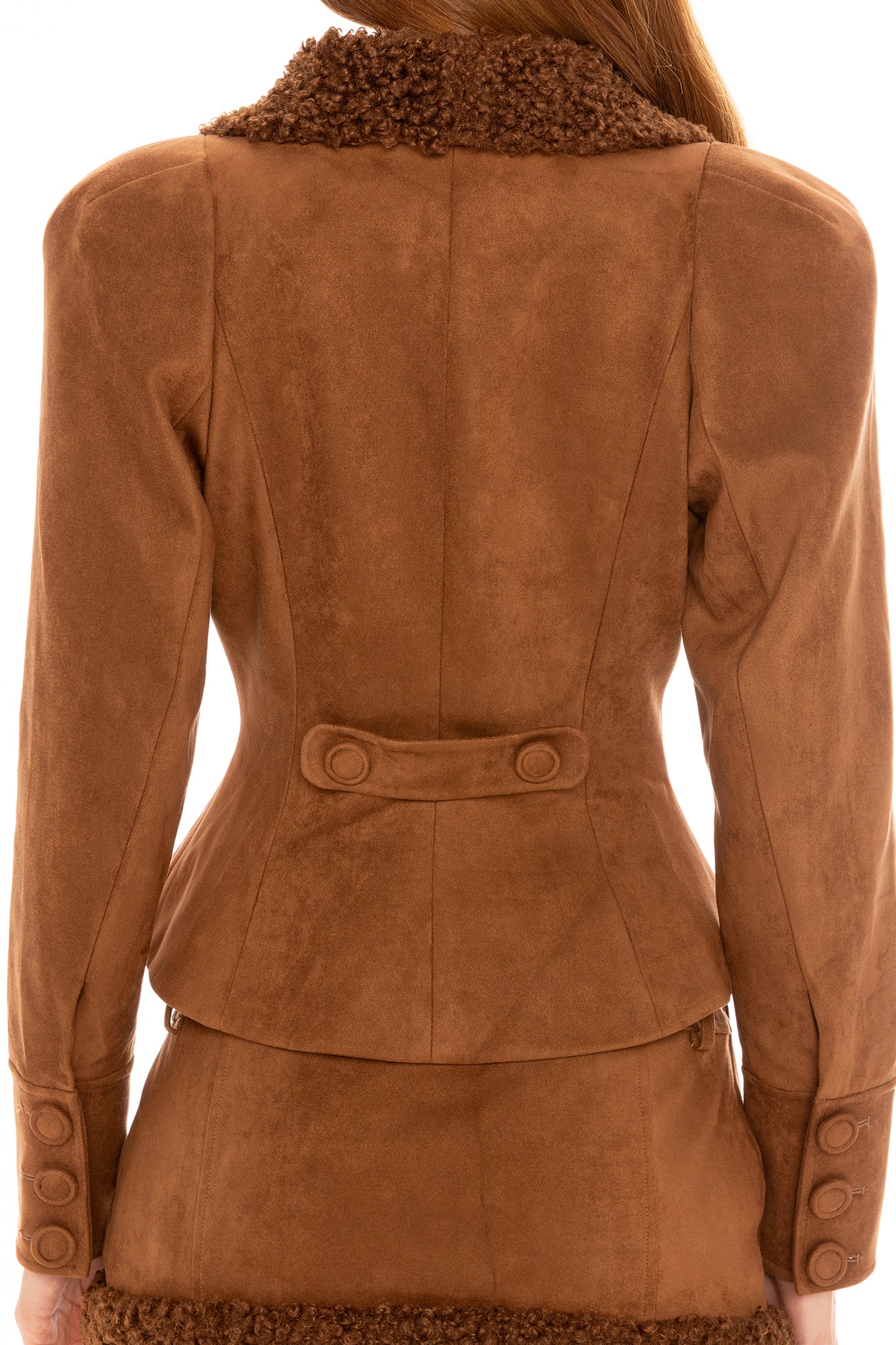 Celine Suede Coat (Brown)