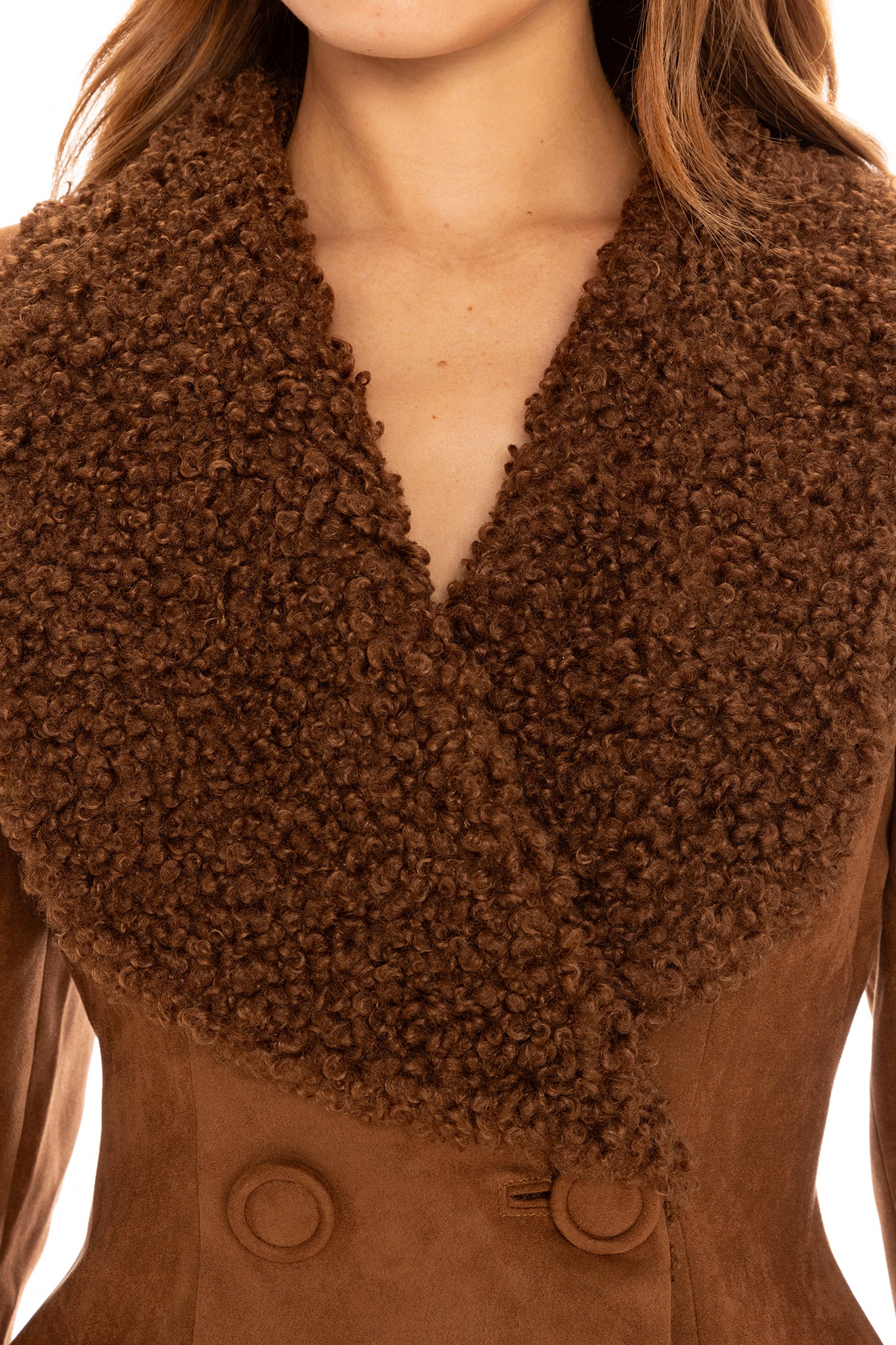 Celine Suede Coat (Brown)