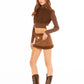 Hailey Knit Jacket (Brown)