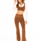 Hailey Flared Pants (Brown)