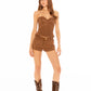 Sienna Suede Shorts (Brown)
