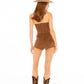 Sienna Suede Shorts (Brown)