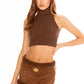 Margo Suede Skirt (Brown)