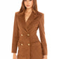 Sienne Suede Blazer (Brown)