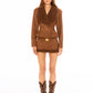 Celine Suede Coat (Brown)