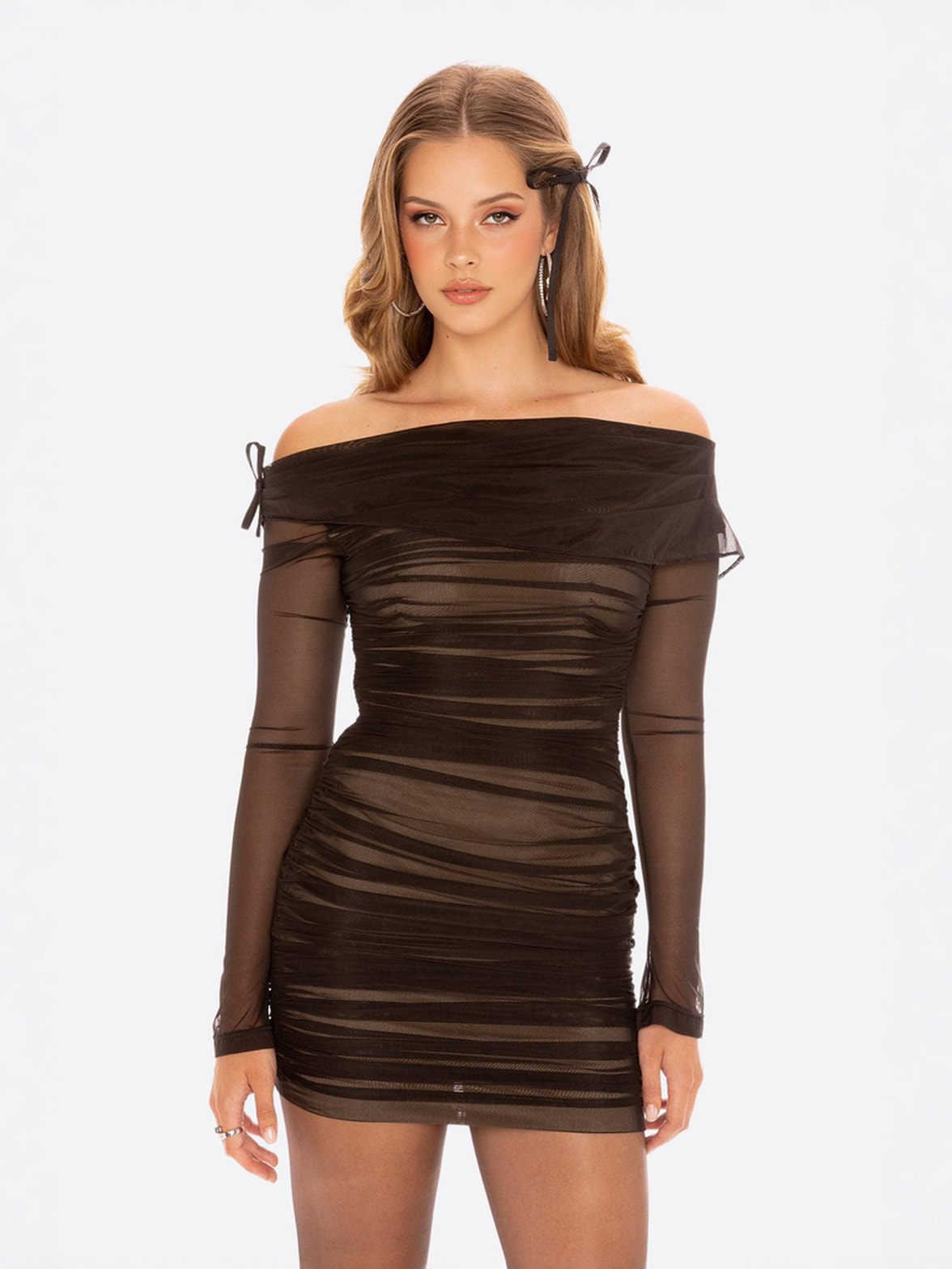 Noelle Dress: Black Mini Dress for Cocktail Party