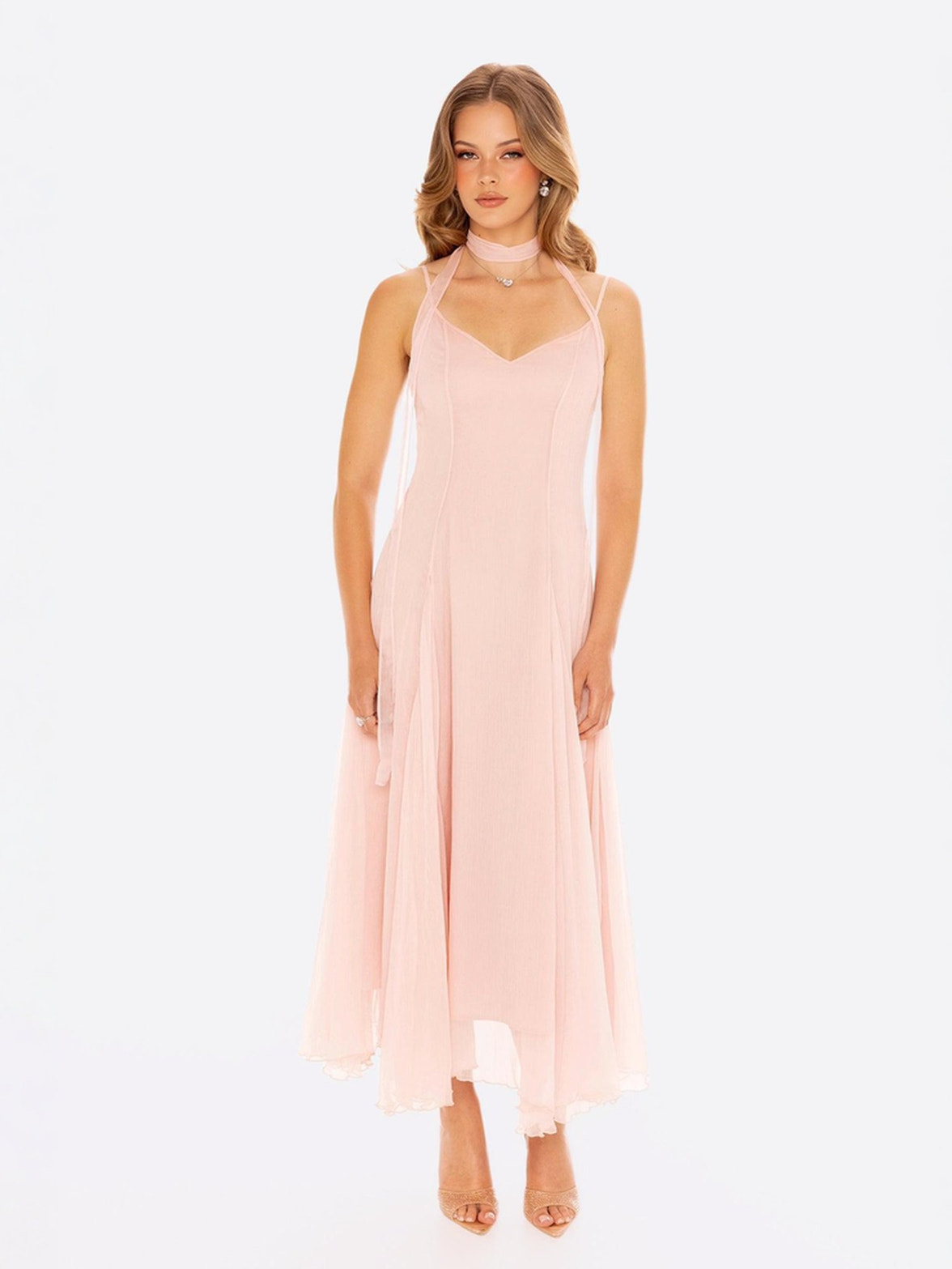 Irena Dress: Pink Maxi Dress for Garden Wedding Guest | Nana Jacqueline Pink / M Irena Dress: Pink Maxi Dress for Garden Wedding Guest | Nana Jacqueline Pink / M