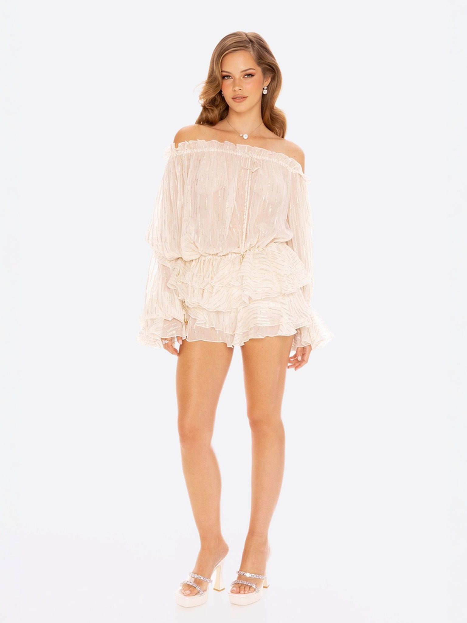 Anika Mini Skirt: White Mini Skirt for Holiday Party | Nana Jacqueline