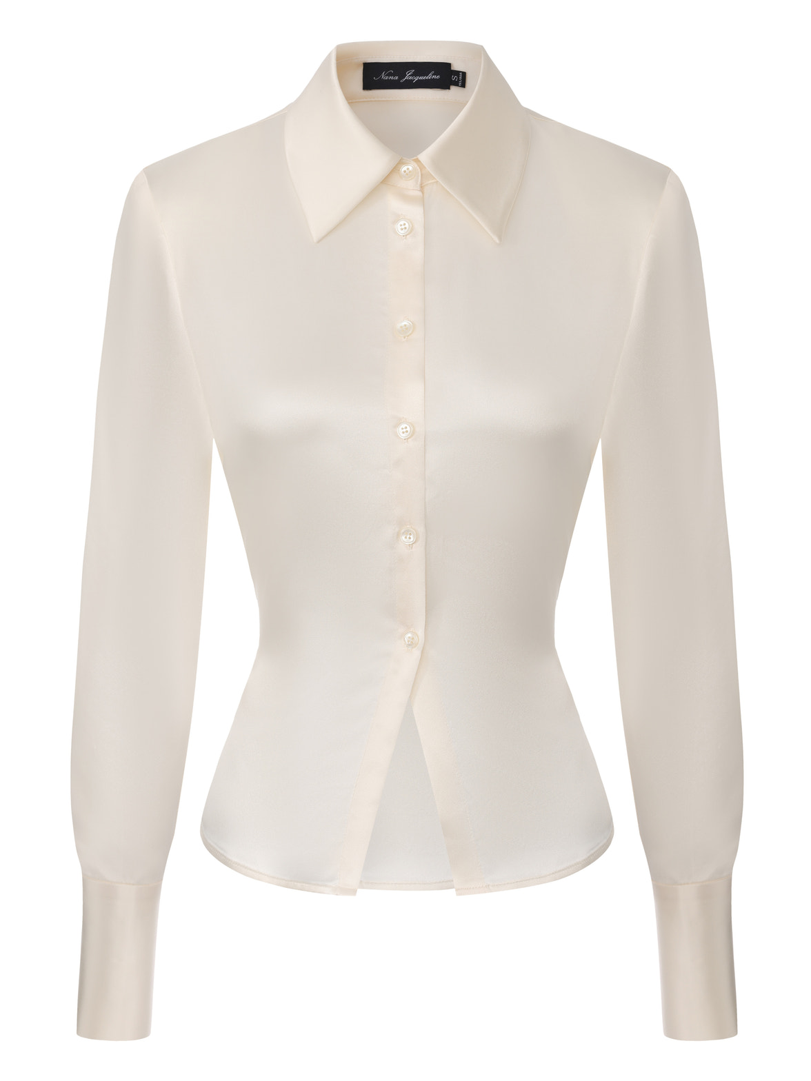 Eva Tie-Back Satin Champagne Shirt Eva Tie-Back Satin Champagne Shirt