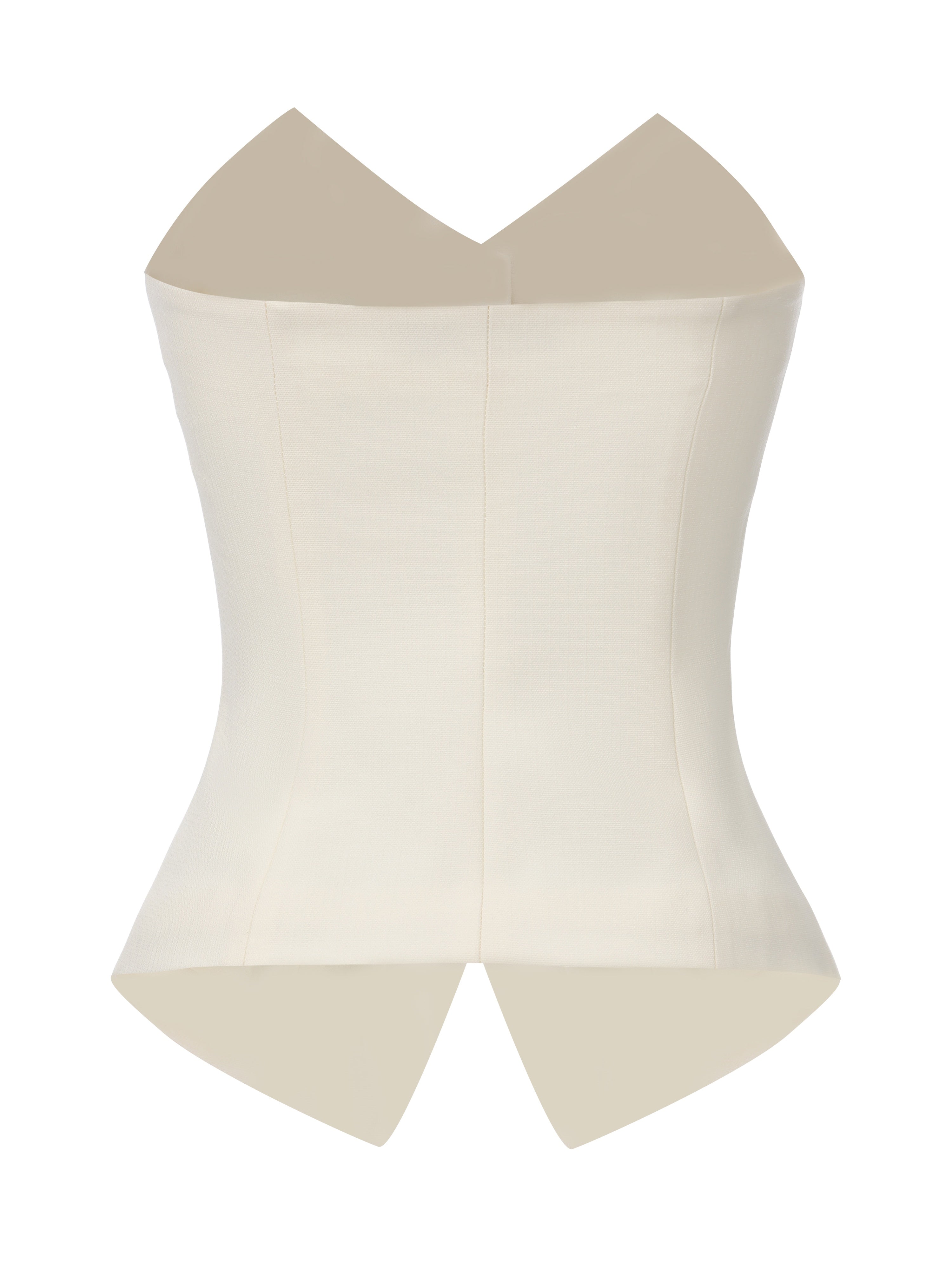 Minie Bandeau White Vest Top