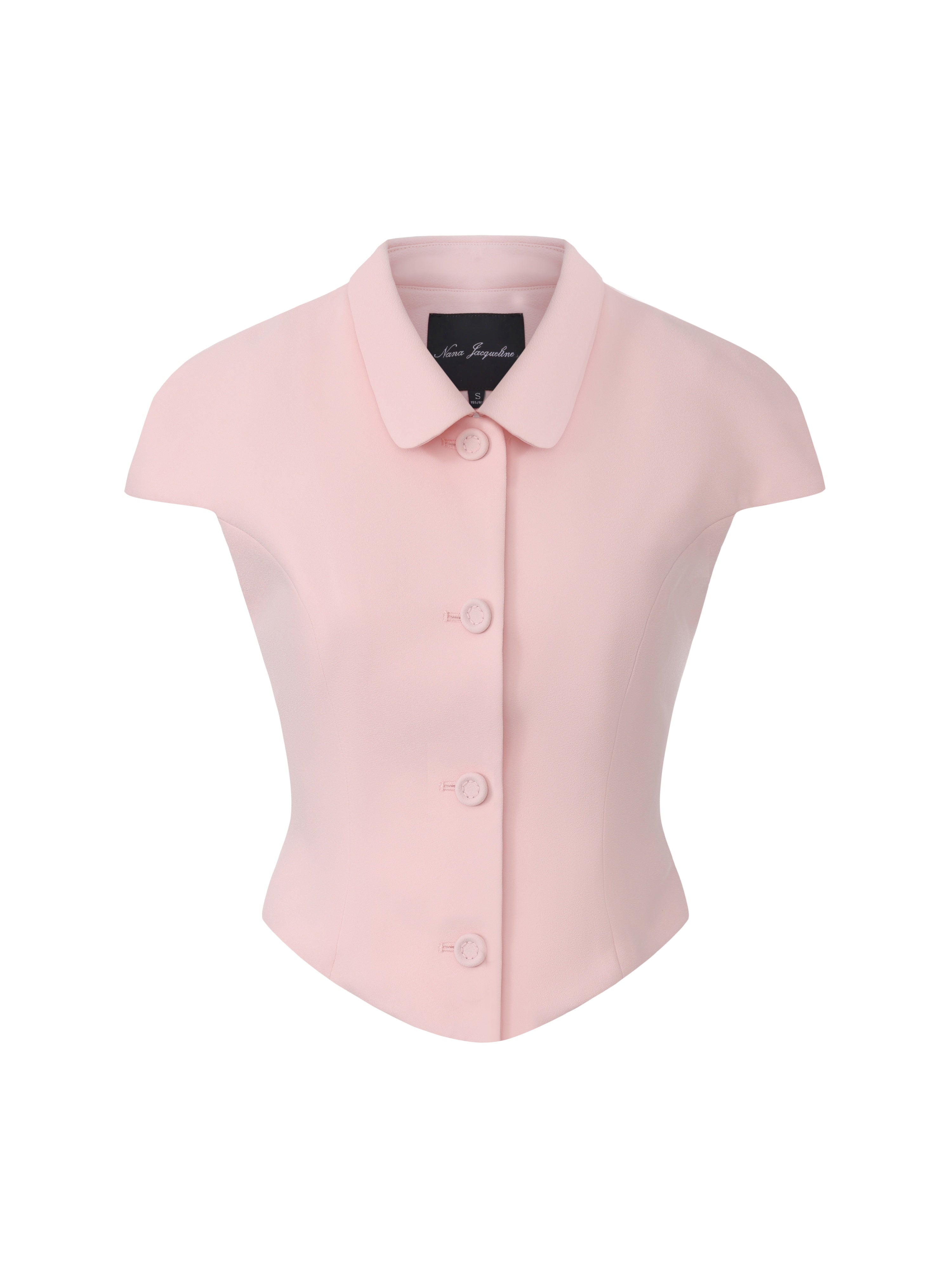 Alina Waist-Cinched Pink Top