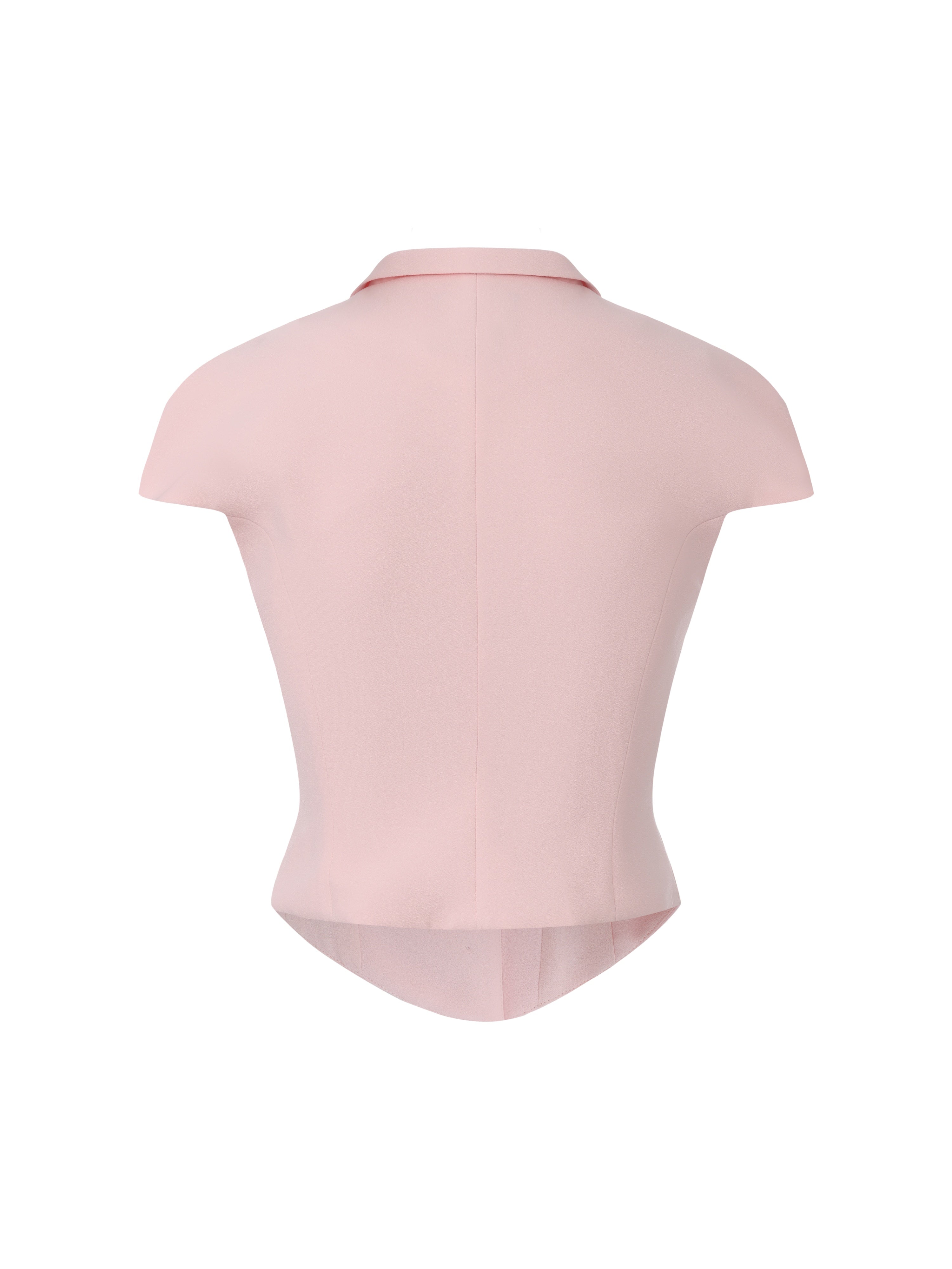 Alina Waist-Cinched Pink Top