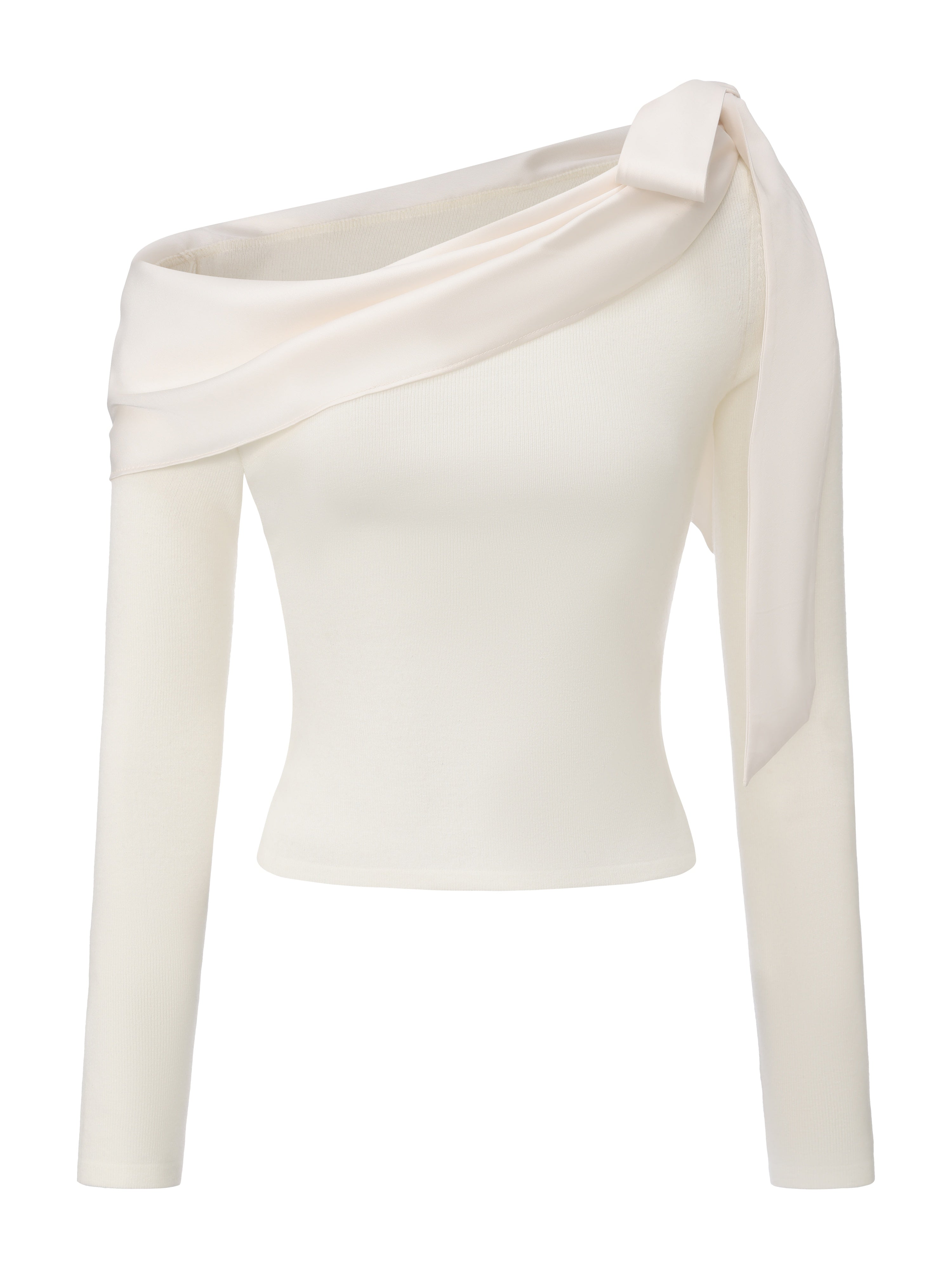 Camellia Off-Shoulder White Top