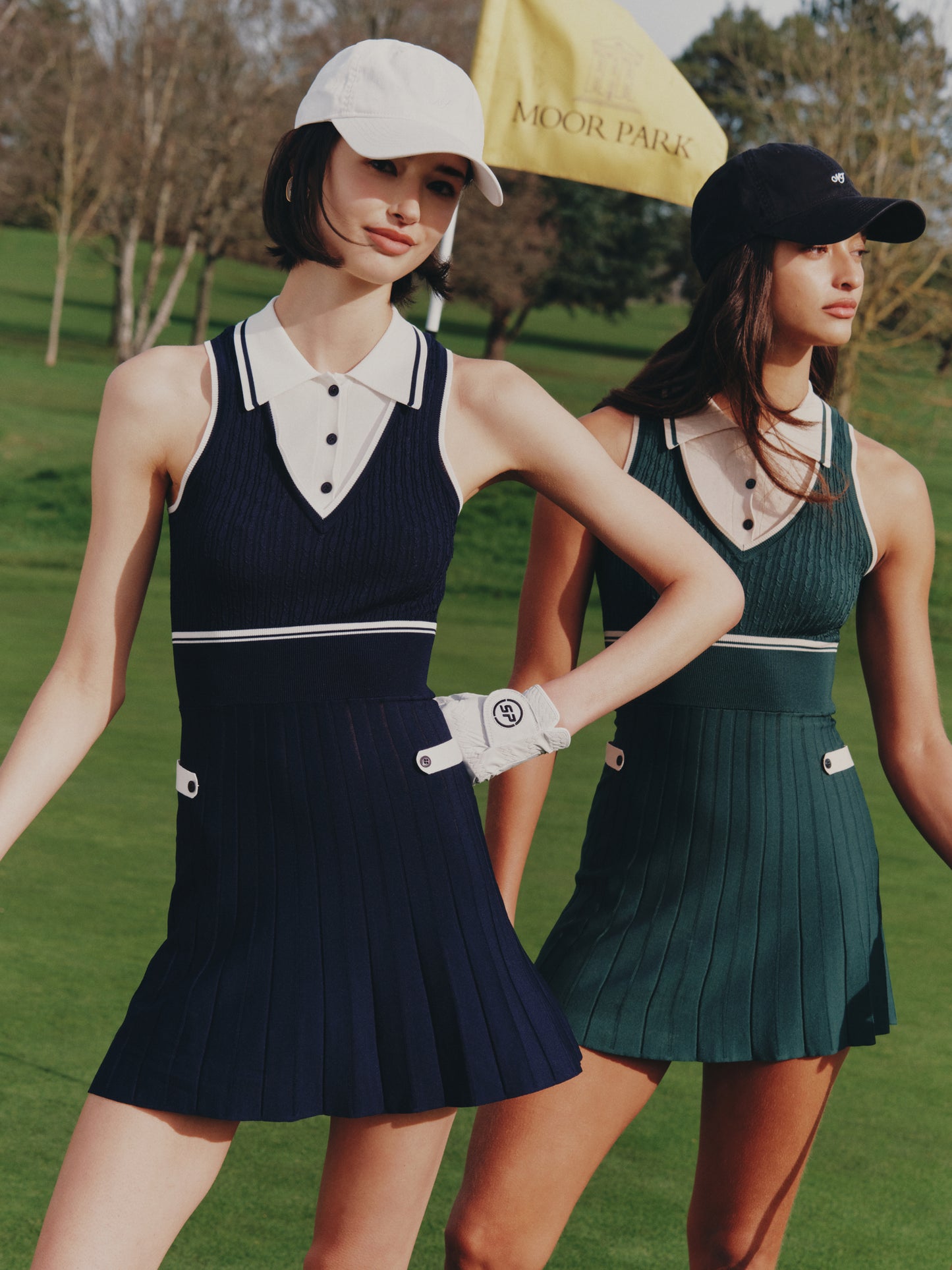 Ivy Colorblock Navy Knit Mini Dress