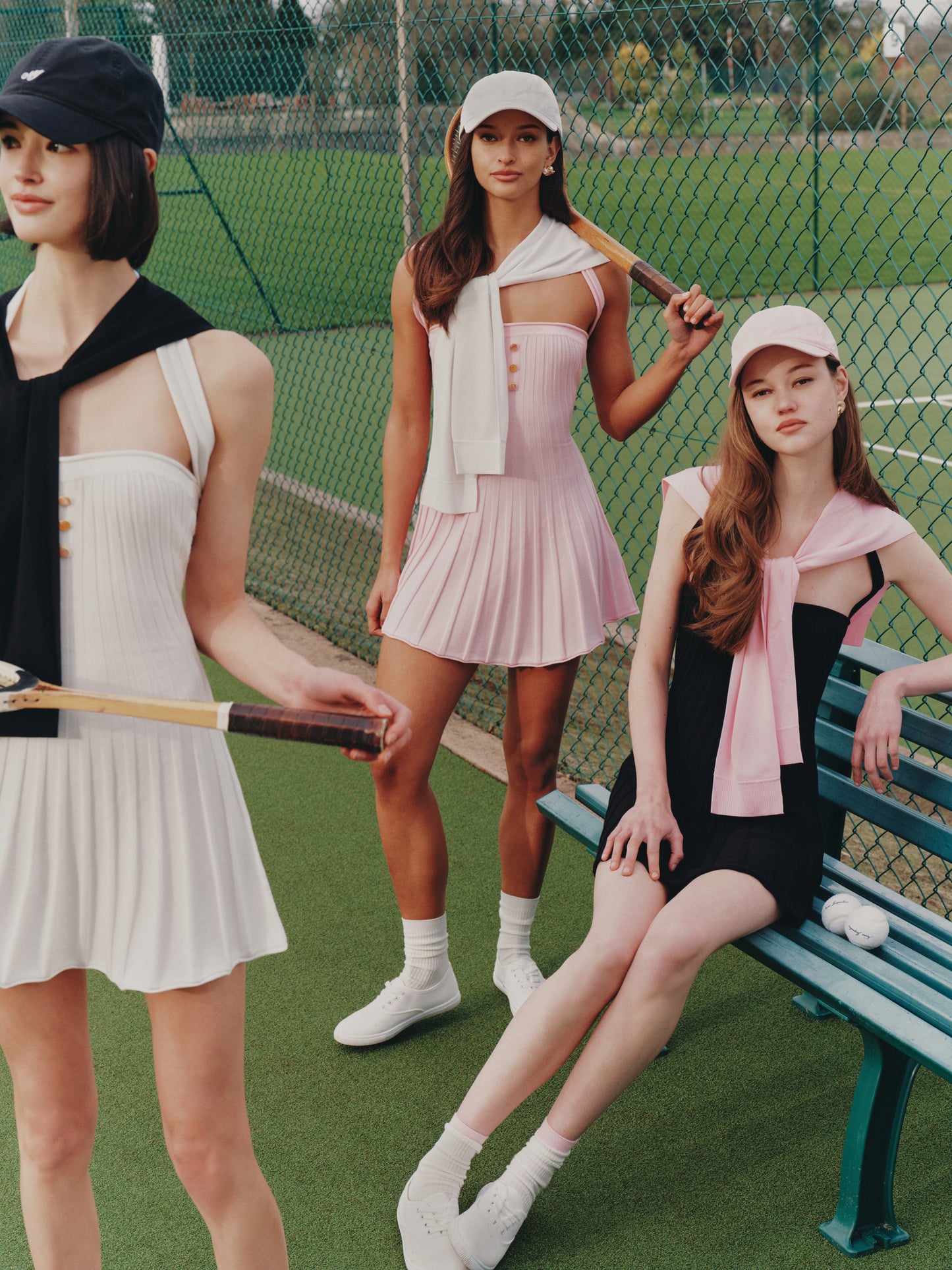 Ava Reverse Halter Black Knit Flared Dress