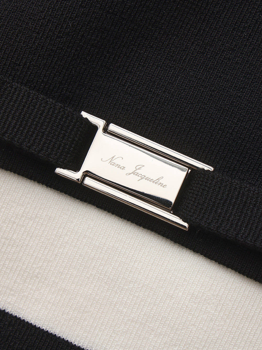 Tessa Striped Black Knit Dress