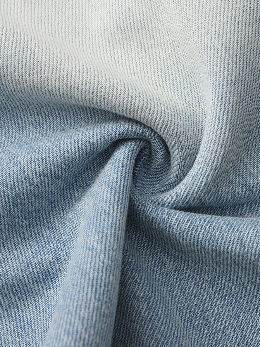 Ava Low-Rise Light Blue Straight Leg Jeans