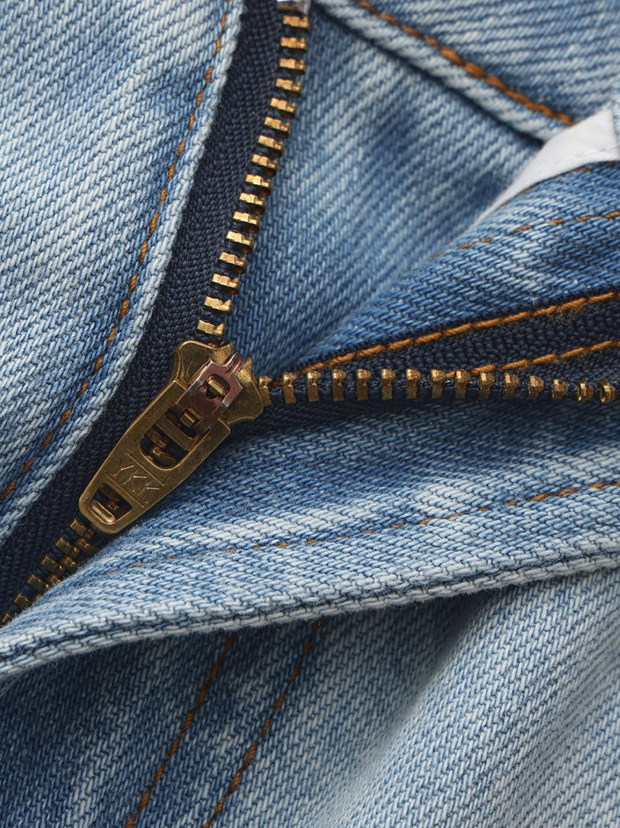 Ava Low-Rise Light Blue Straight Leg Jeans