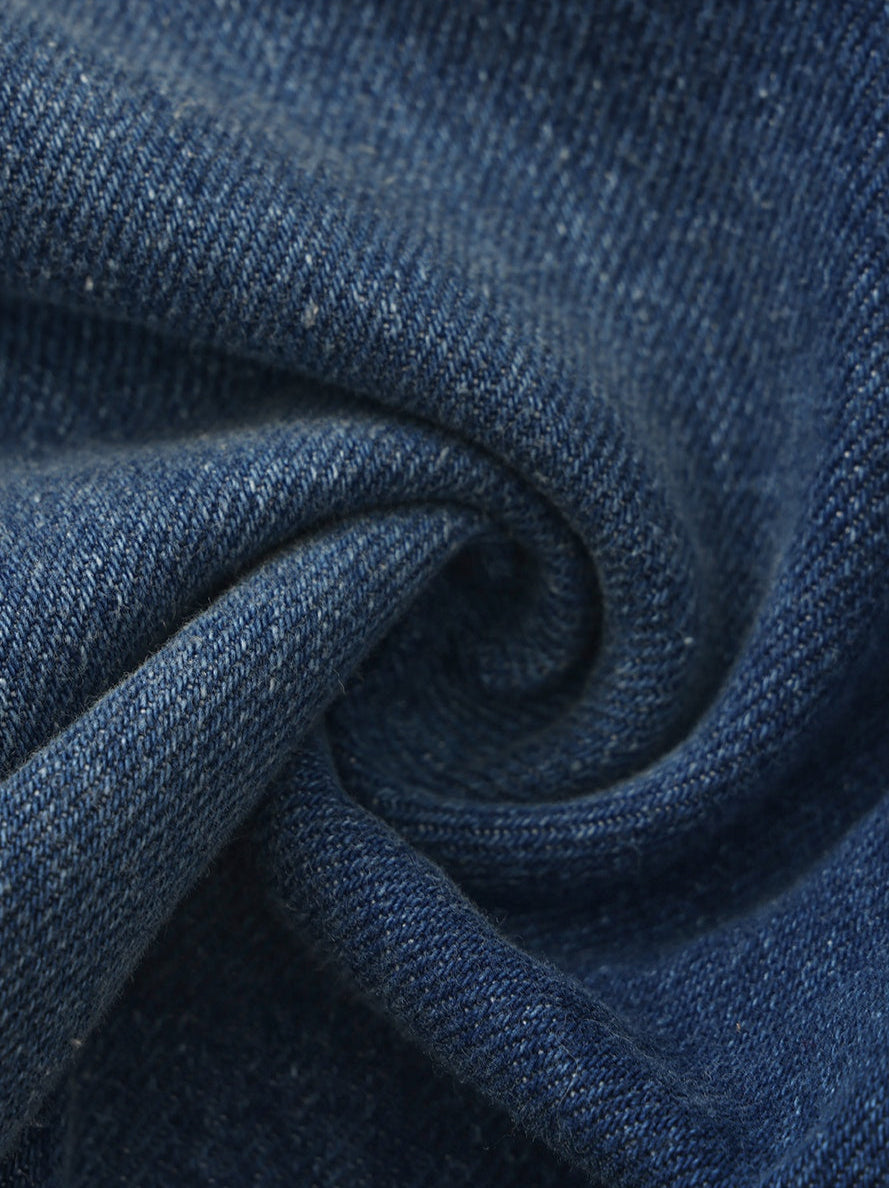 Ava High-Waist Blue Straight Leg Jeans